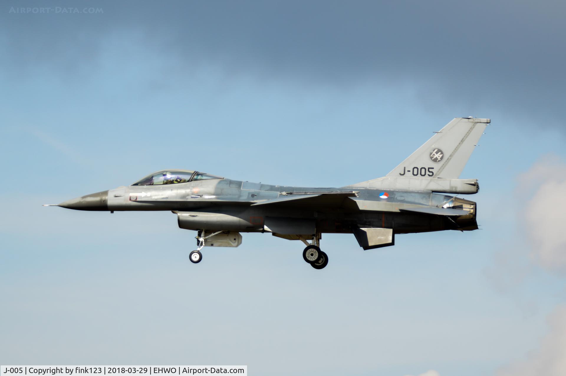 J-005, Fokker F-16AM Fighting Falcon C/N 6D-161, F16