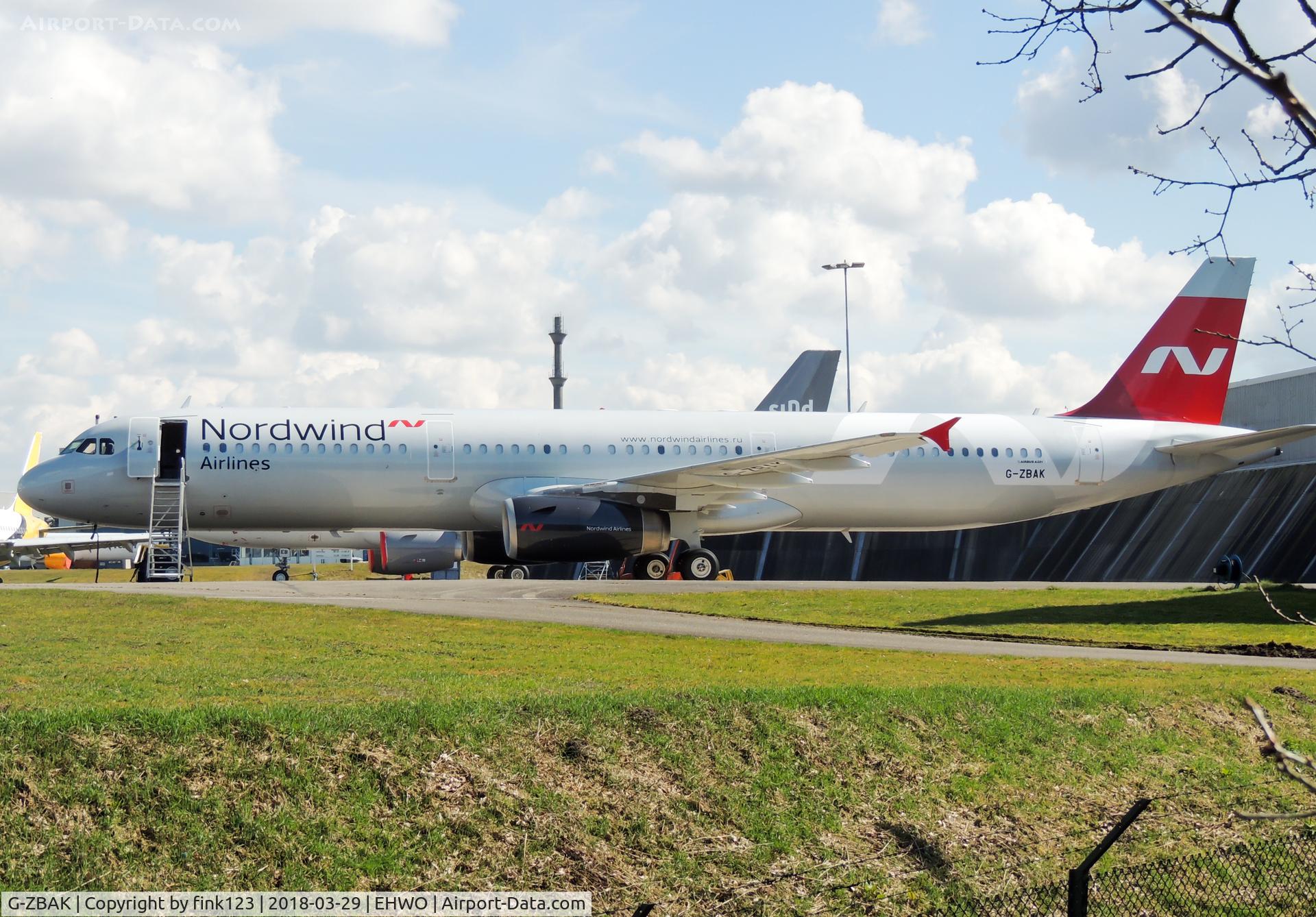G-ZBAK, 2008 Airbus A321-231 C/N 3458, Nordwind A321