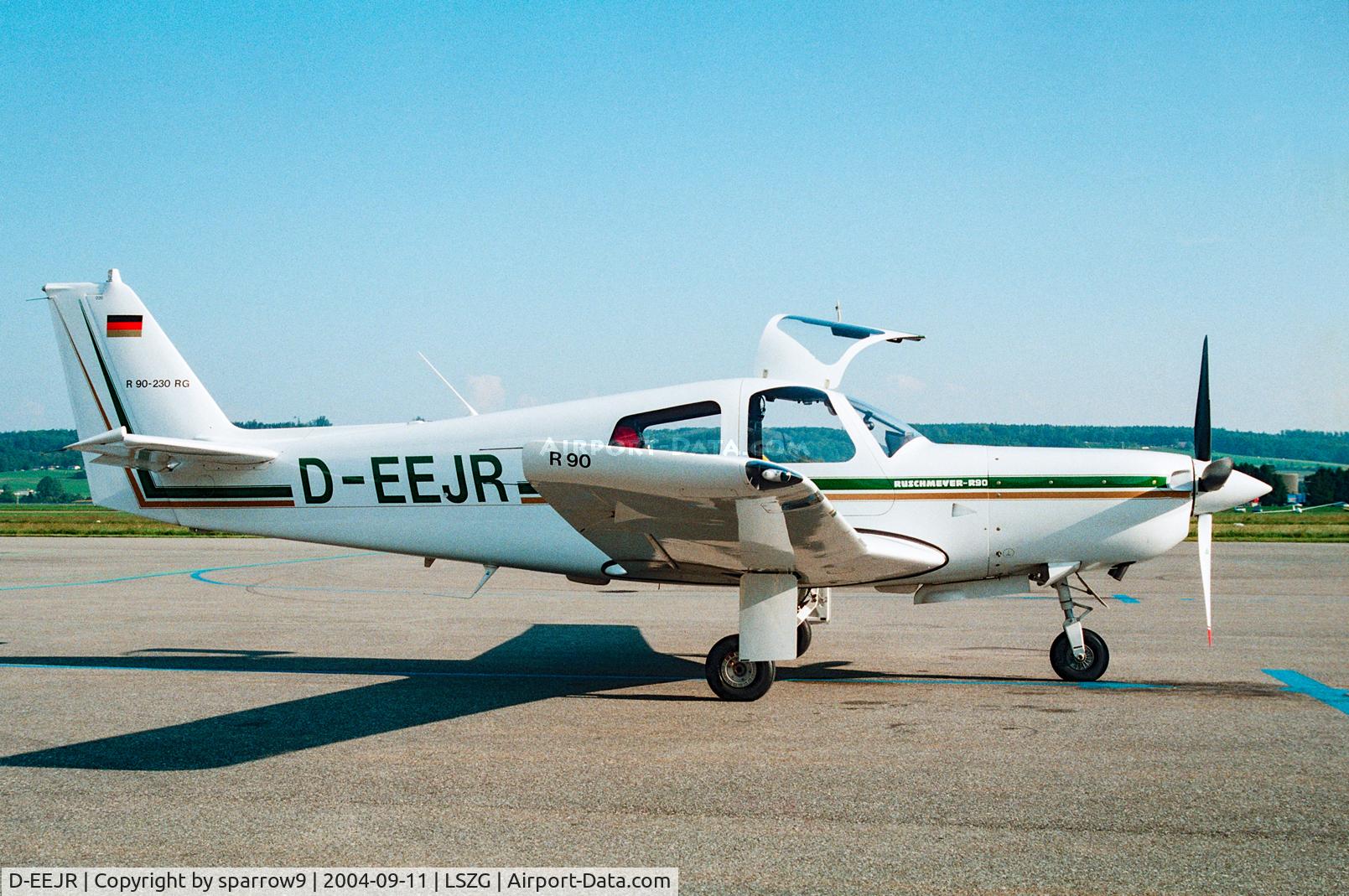 D-EEJR, 1995 Ruschmeyer R-90-230RG C/N 020, A rare guest at Grenchen.
Scanned from a slide.
