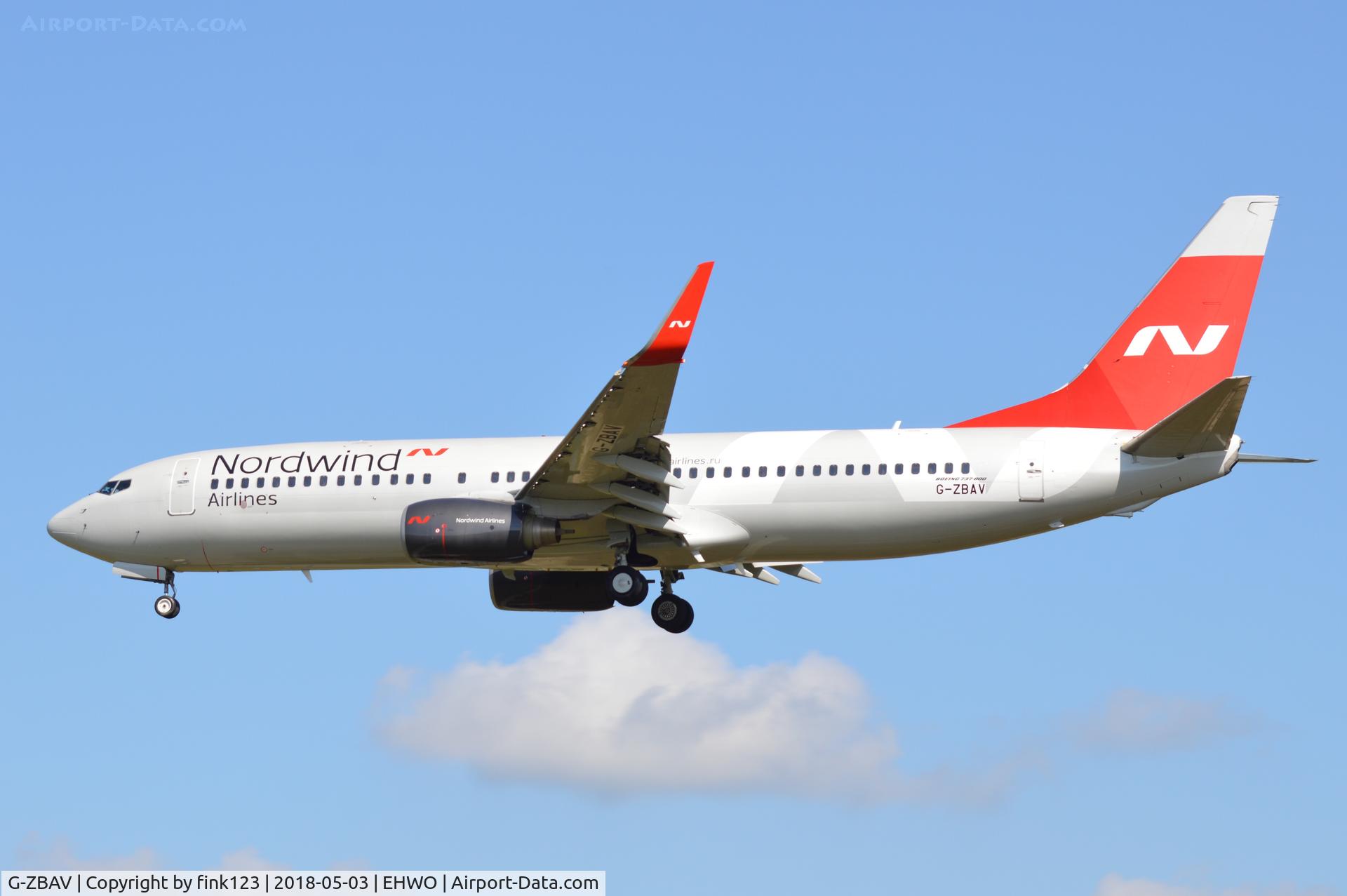 G-ZBAV, 2010 Boeing 737-82R C/N 40874, Nordwind 737
