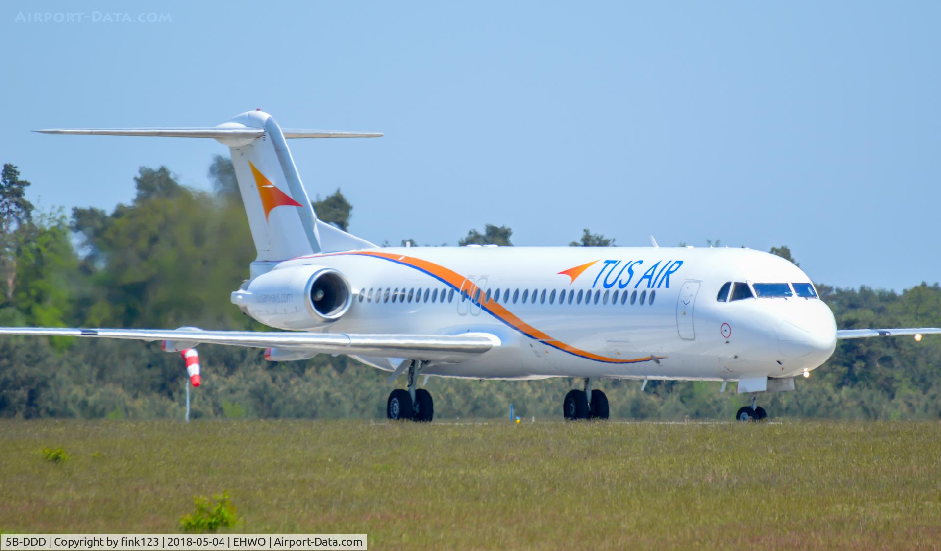 5B-DDD, 1992 Fokker 100 (F-28-0100) C/N 11417, F100