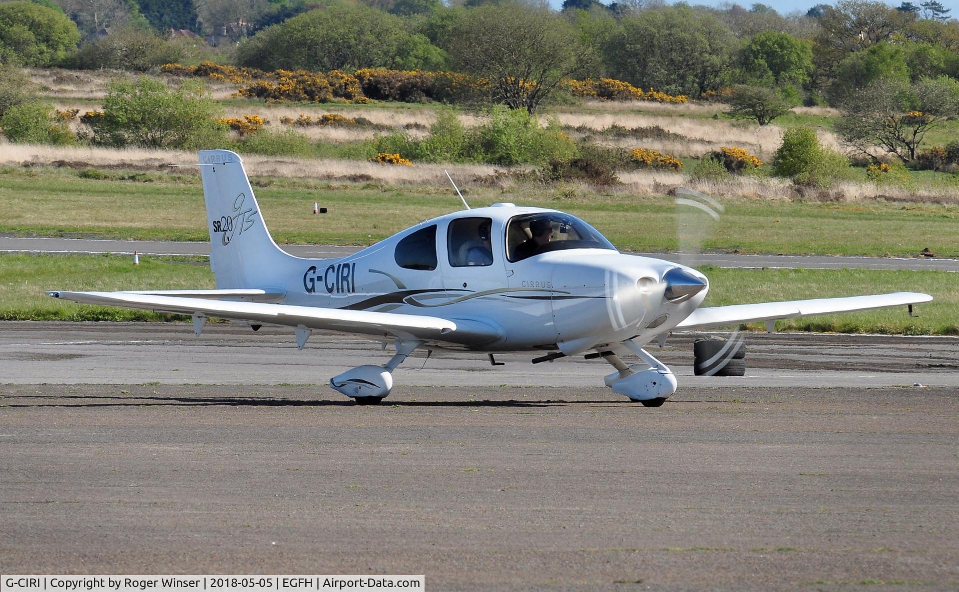 G-CIRI, 2007 Cirrus SR20 C/N 1791, Visiting SR20.