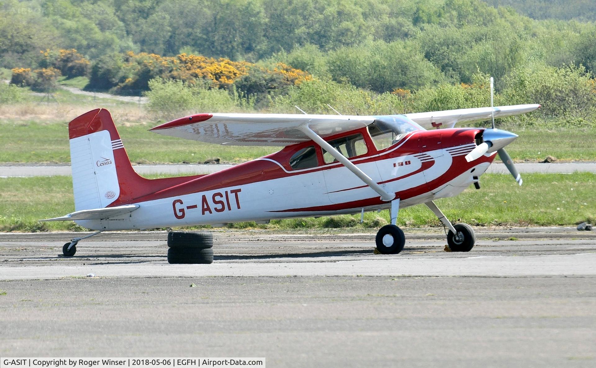 G-ASIT, 1956 Cessna 180 C/N 32567, Visiting Cessna 180.