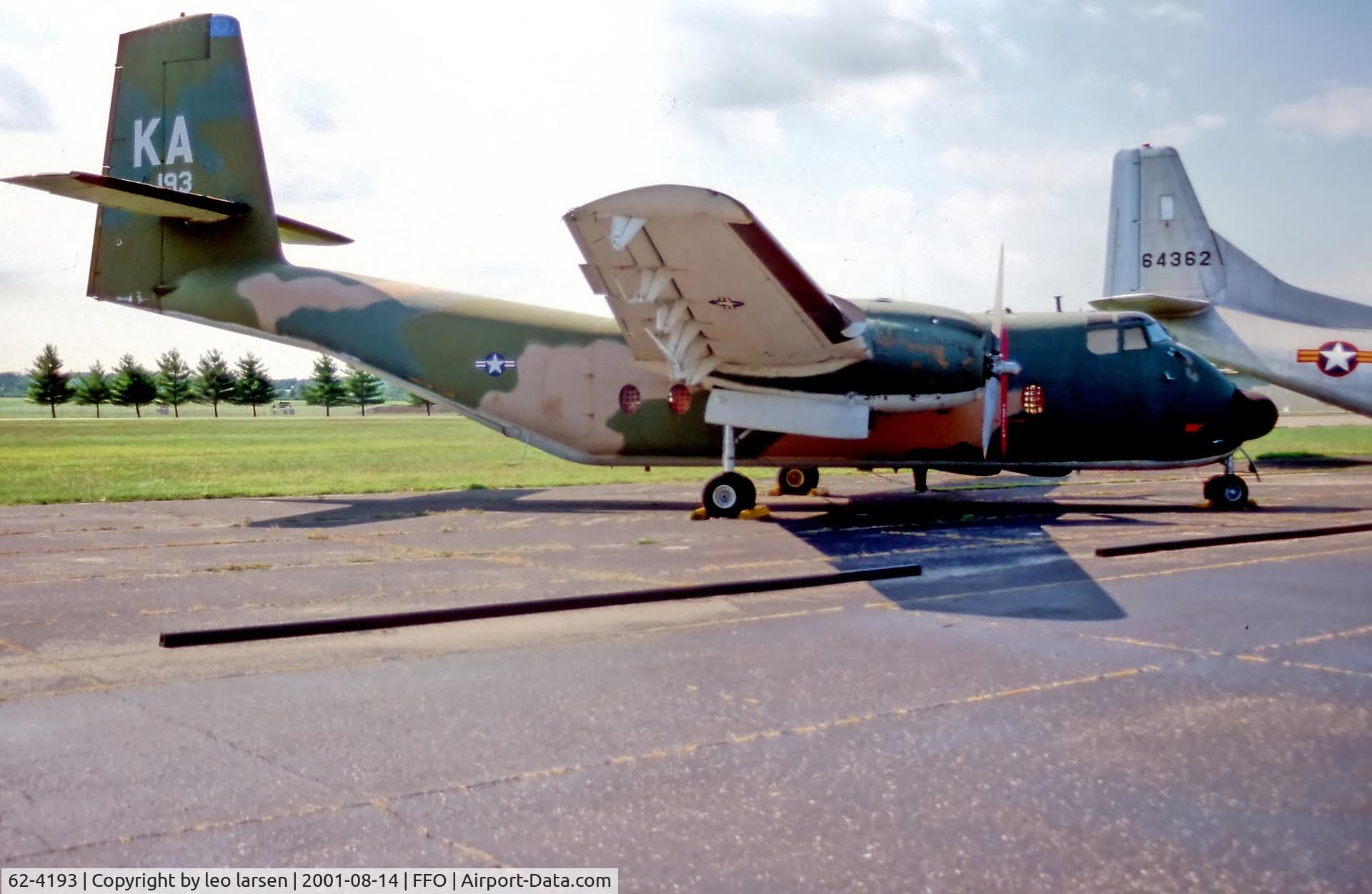 62-4193, 1962 De Havilland Canada C-7B Caribou C/N 138, Wright Patterson 14.8.2001