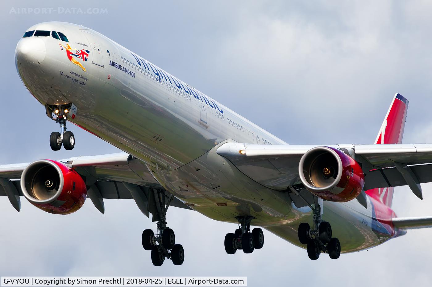 G-VYOU, 2006 Airbus A340-642 C/N 765, G-VYOU @ London-Heathrow Intl. Airport