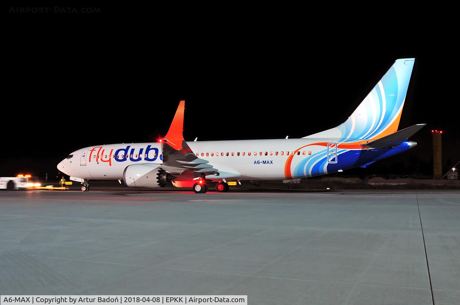A6-MAX, 2017 Boeing 737-8 C/N 60966, flydubai