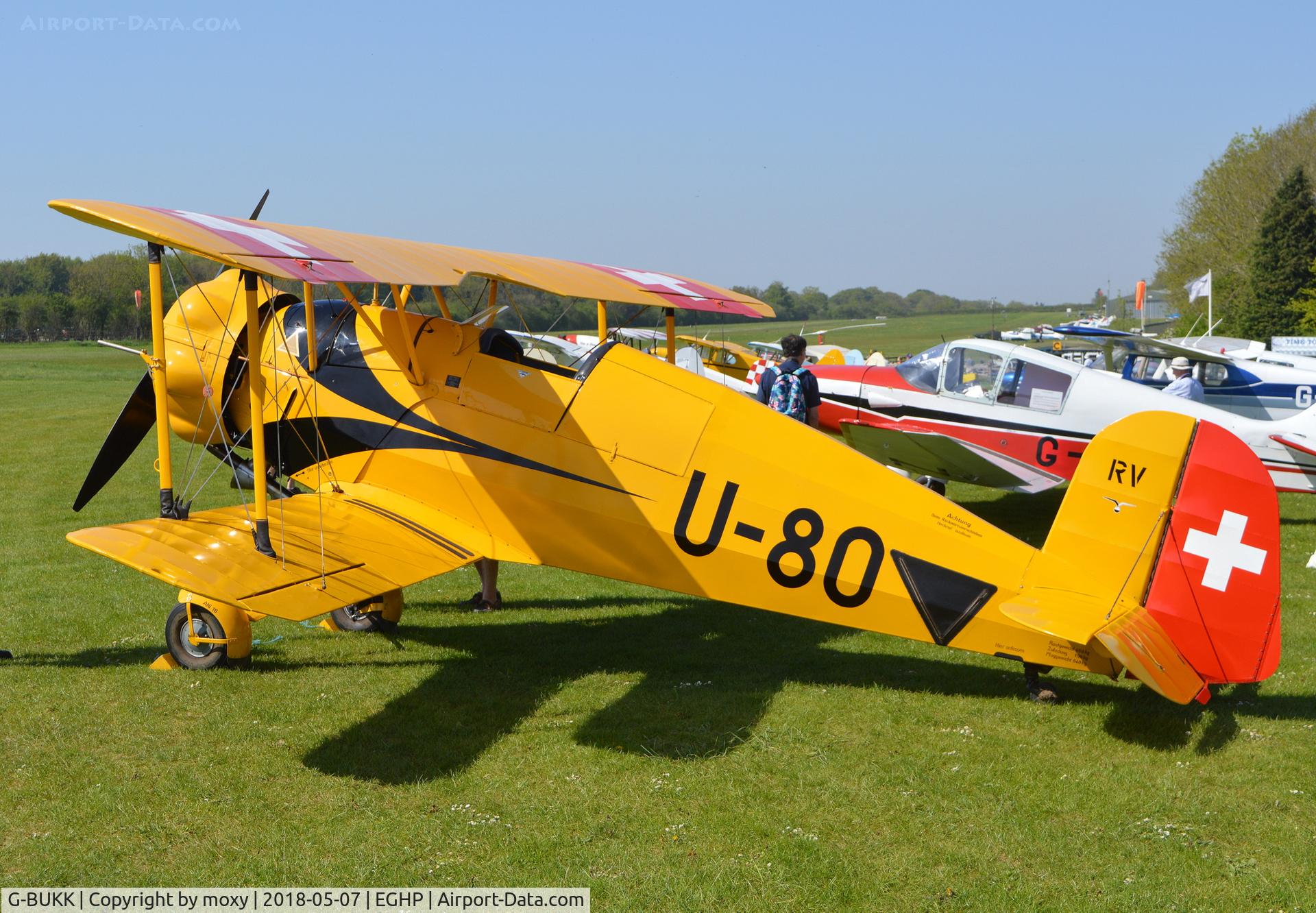 G-BUKK, 1940 Bucker Bu-133C Jungmeister C/N 27, Bucker Bu-133C Jungmeister at Popham.