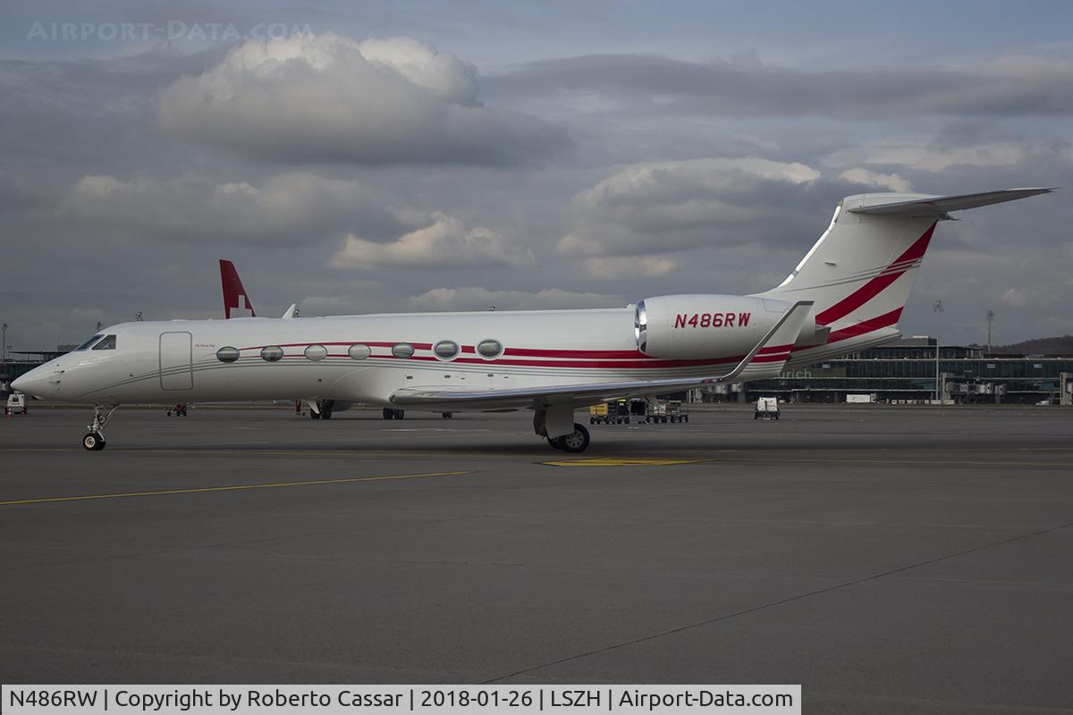 N486RW, 2014 Gulfstream Aerospace GV-SP (G550) C/N 5484, World Economic Forum 2018