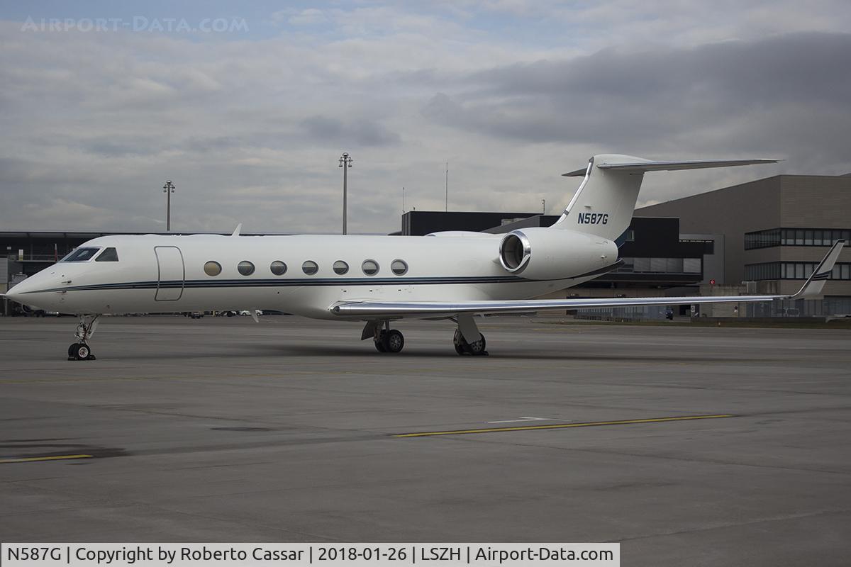 N587G, 2015 Gulfstream Aerospace GV-SP (G550) C/N 5520, World Economic Forum 2018