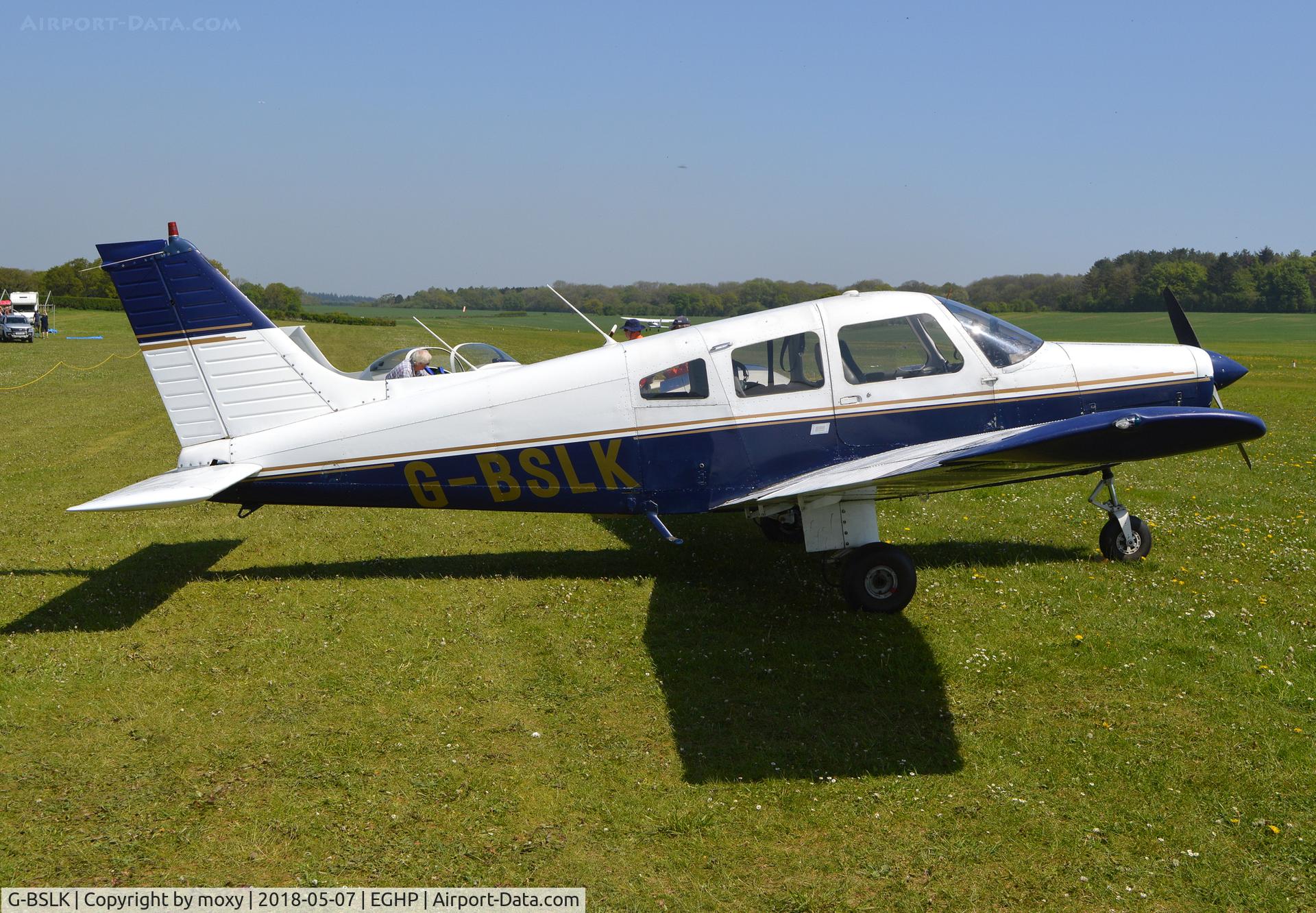 G-BSLK, 1979 Piper PA-28-161 Cherokee Warrior II C/N 28-7916018, Piper PA-28-161 Cherokee Warrior II at Popham. Ex N20849