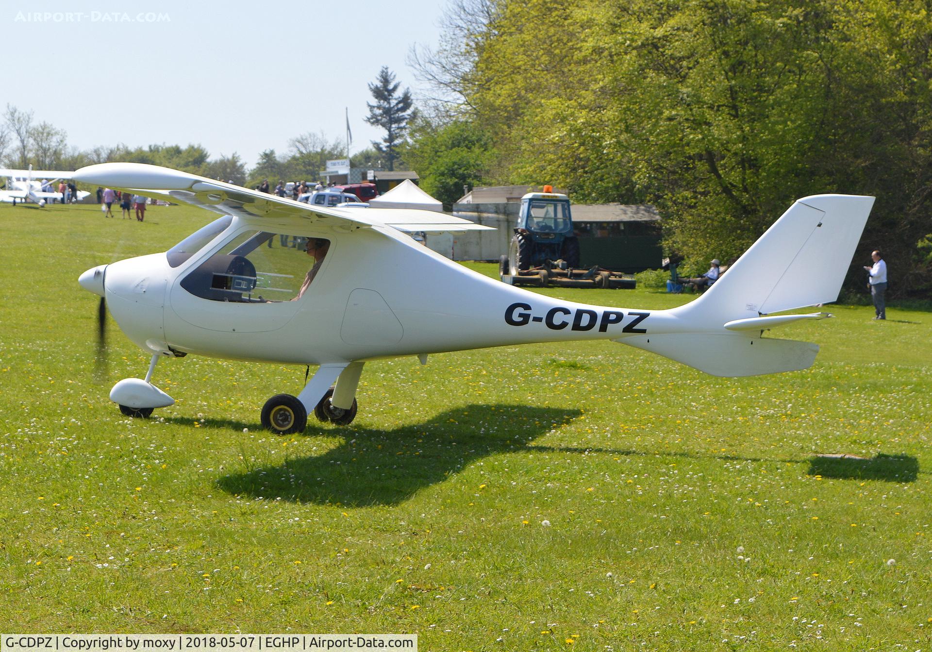 G-CDPZ, 2005 Flight Design CT2K C/N 8124, Flight Design CT-2K at Popham.
