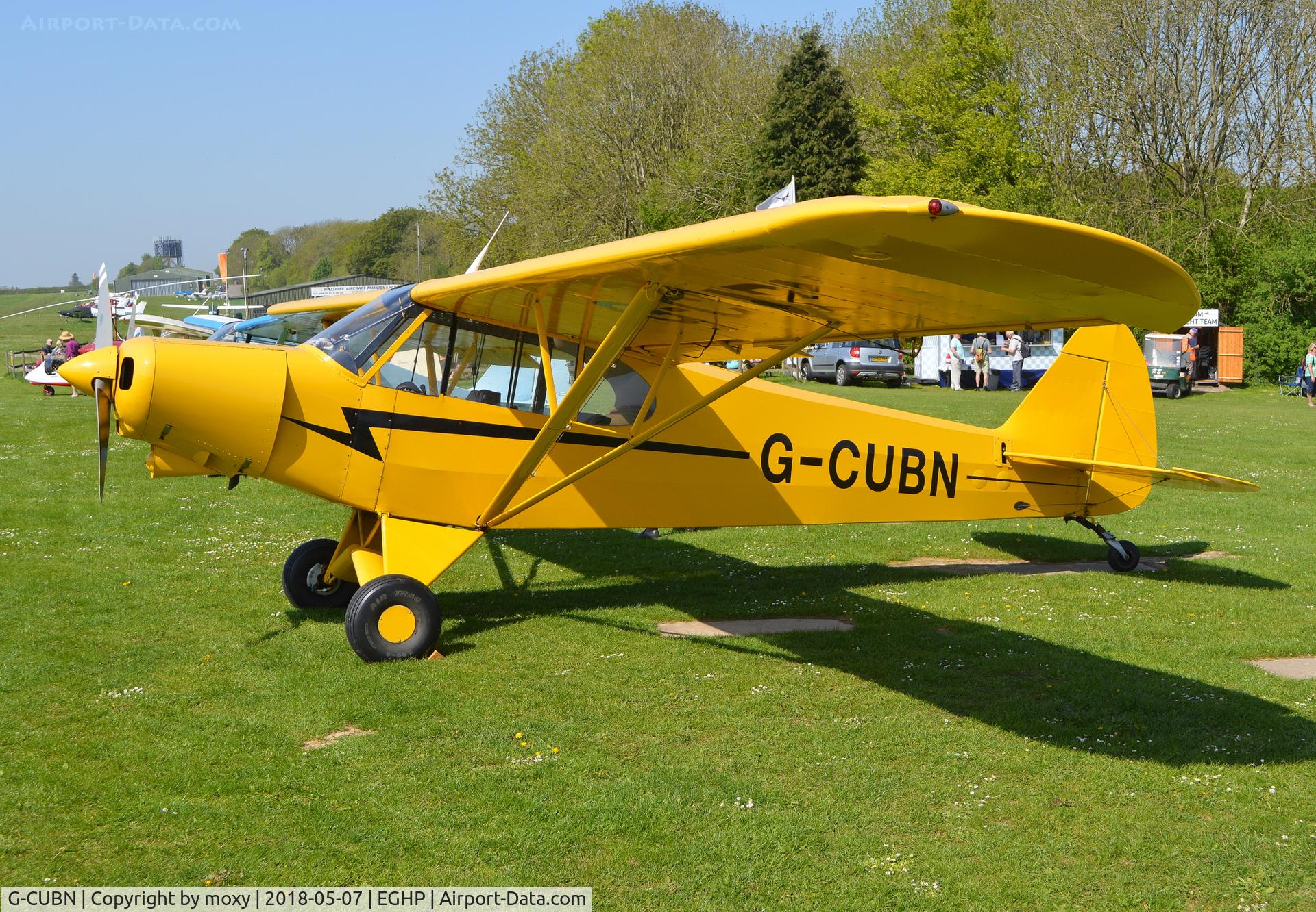 G-CUBN, 1962 Piper PA-18-150 Super Cub C/N 18-7902, Piper PA-18-150 Super Cub at Popham. Ex SE-ECN