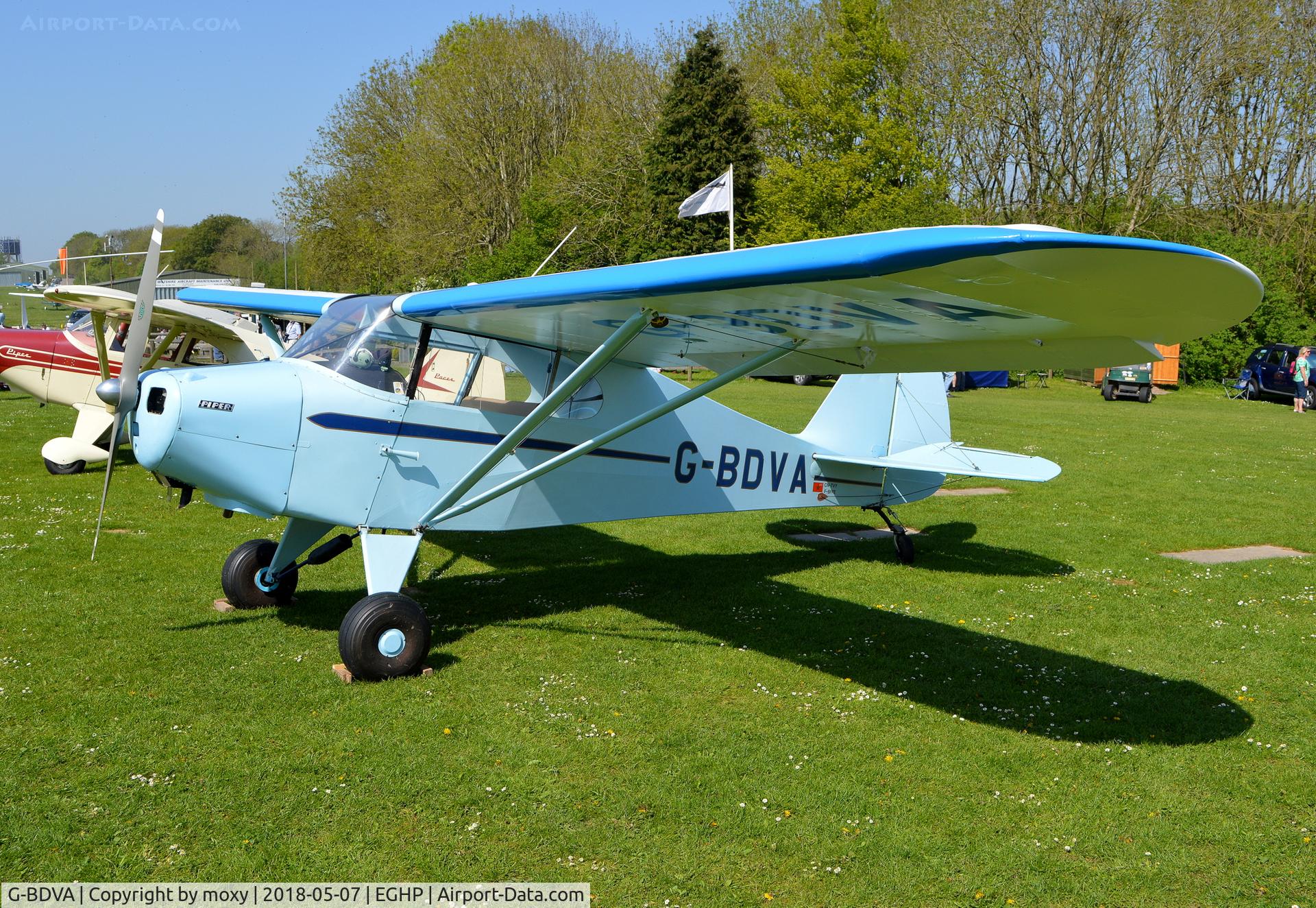 G-BDVA, 1948 Piper PA-17 Vagabond C/N 17-206, Piper PA-17 Vagabond at Popham. Ex CN-TVY