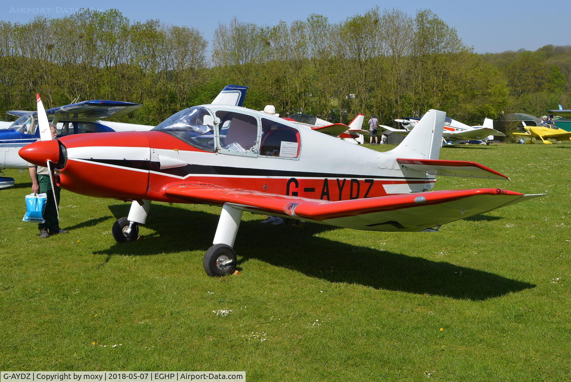 G-AYDZ, 1965 CEA Jodel DR-200 C/N 1, Jodel DR-200 at Popham. Ex F-BLKV