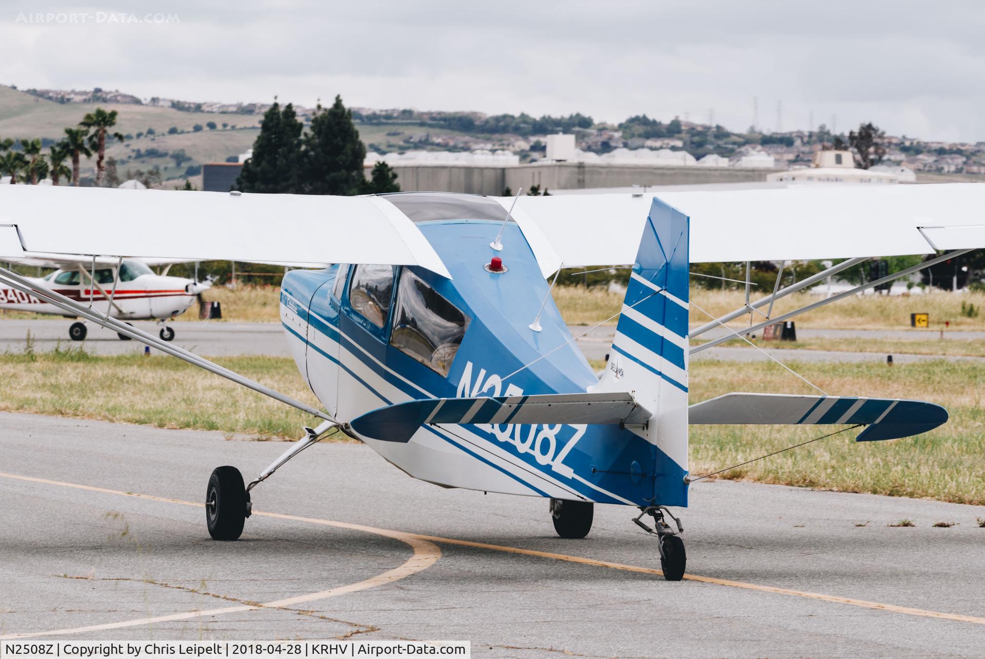 N2508Z, 1978 Bellanca 7ECA Citabria C/N 1249-78, Locally based 1978 Citabria taxing to 31R at Reid Hillview Airport, San Jose, CA.