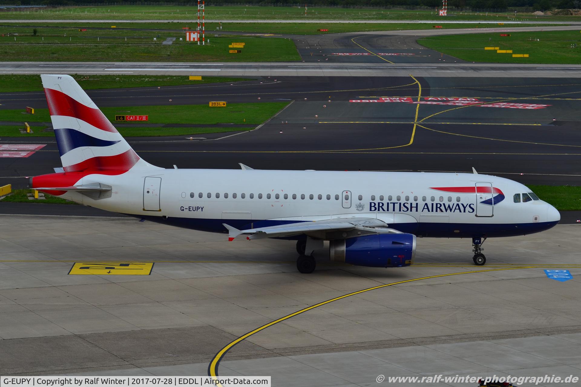 G-EUPY, 2001 Airbus A319-131 C/N 1466, Airbus A319-131 - BA BAW British Airways - 1466 - G-EUPY - 28.07.2017 - DUS