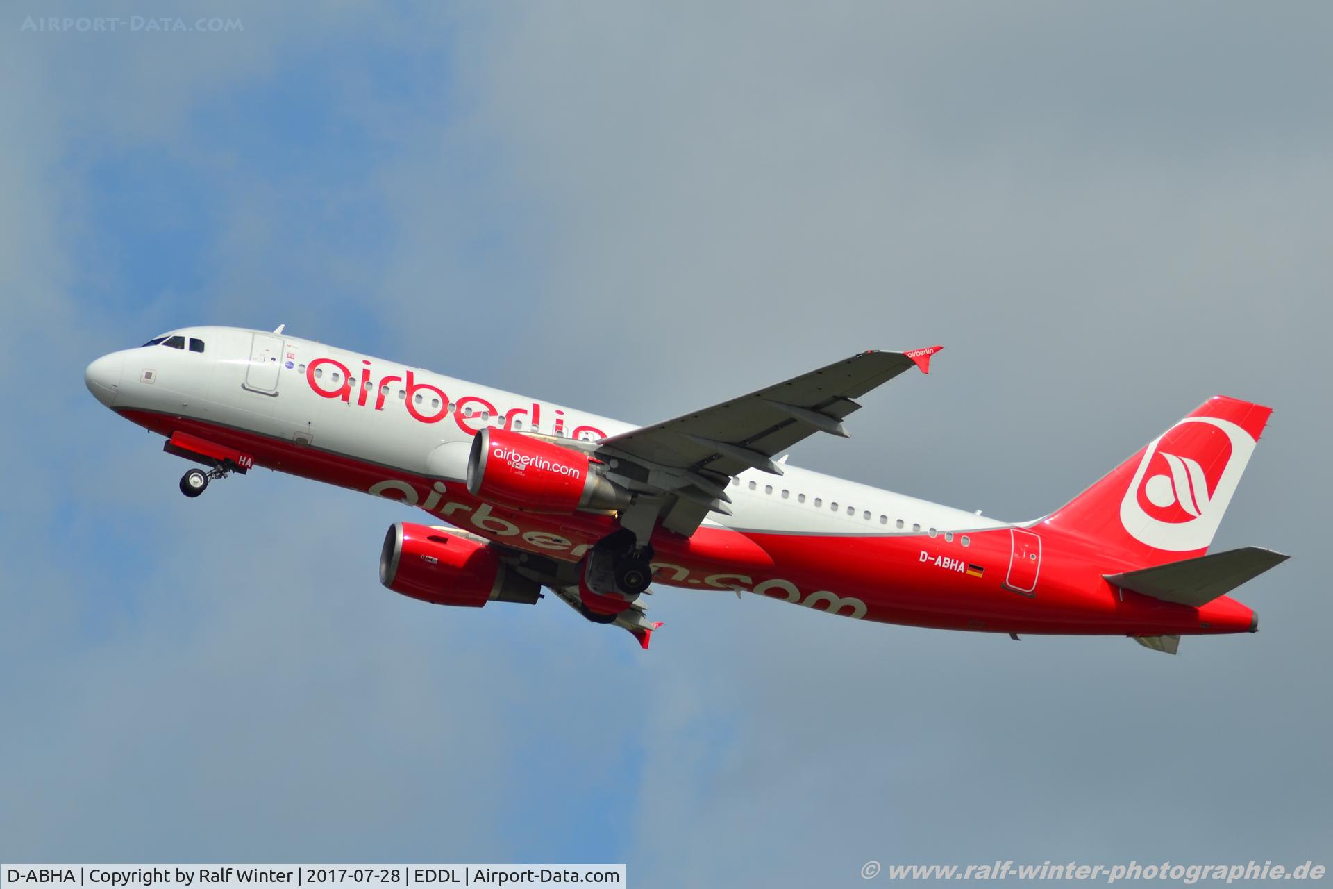 D-ABHA, 2008 Airbus A320-214 C/N 3540, Airbus A320-214 - AB BER Air Berlin - 3540 - D-ABHA - 28.07.2017 - DUS