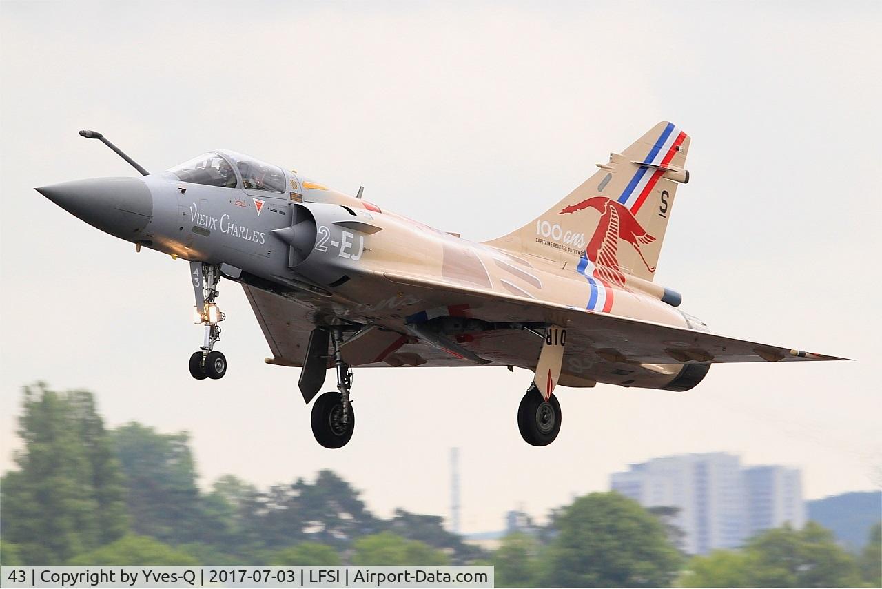43, Dassault Mirage 2000-5F C/N 43, Dassault Mirage 2000-5F, Take off rwy 29, St Dizier-Robinson Air Base 113 (LFSI) Open day 2017