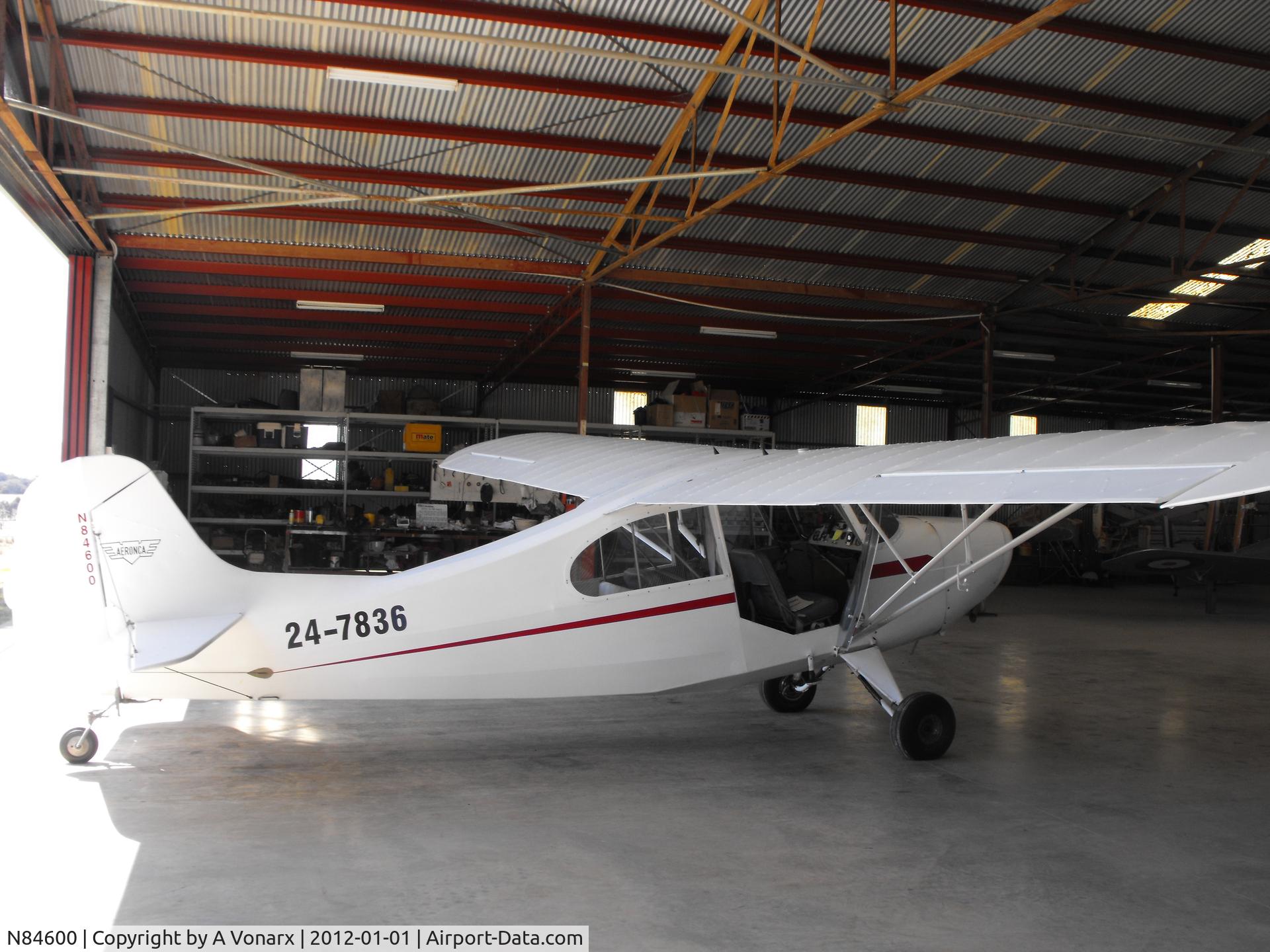 N84600, 1955 Aeronca 7AC Champion C/N 7AC 3307, Aircraft is now in NE Victoria Australia used as a training aircraft for recreation aviation pilot training