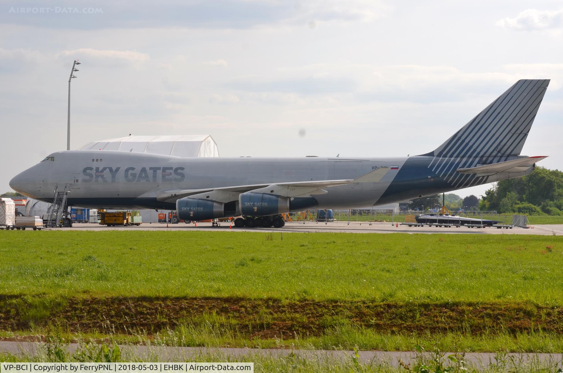 VP-BCI, 2001 Boeing 747-467F/SCD C/N 32571, Sky Gates B744 awaiting its cargo in MST.