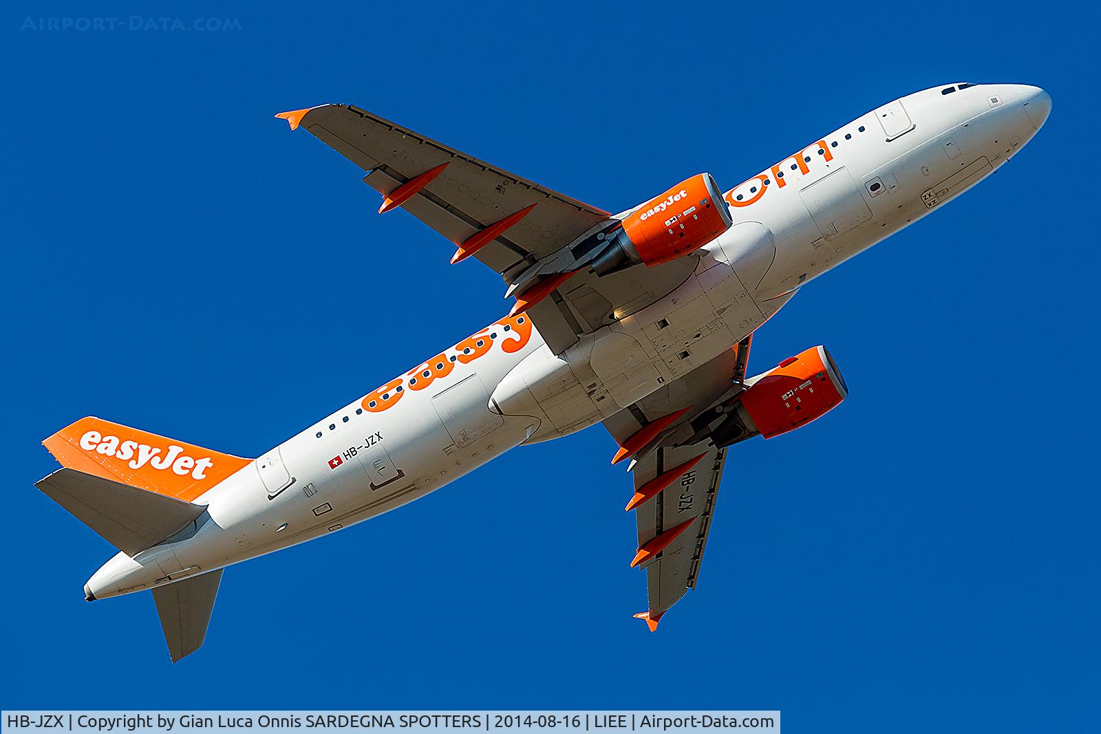 HB-JZX, 2009 Airbus A320-214 C/N 4157, TAKE OFF 32L