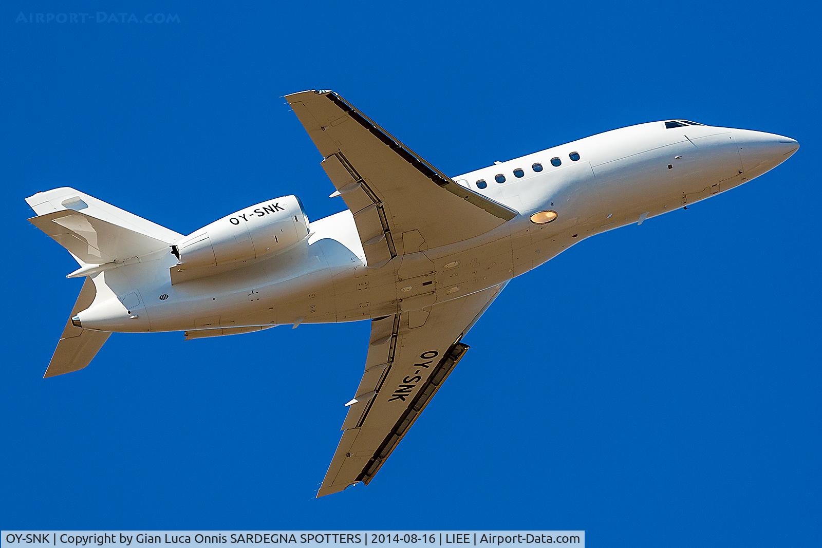 OY-SNK, 2005 Dassault Falcon 2000LX C/N 223, TAKE OFF 32L