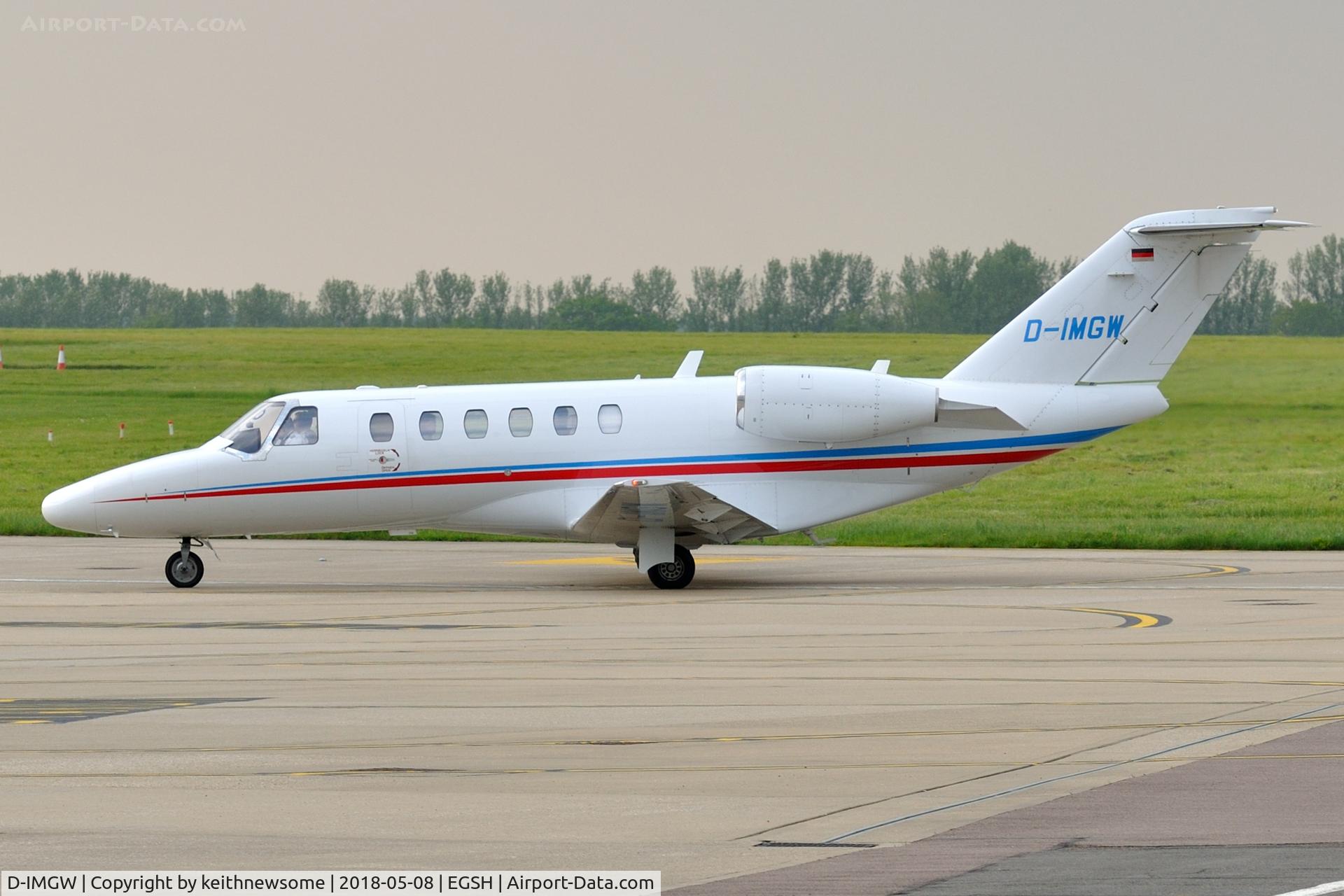 D-IMGW, 2012 Cessna 525A CitationJet CJ2+ C/N 525A-0498, Arriving from Dundee.