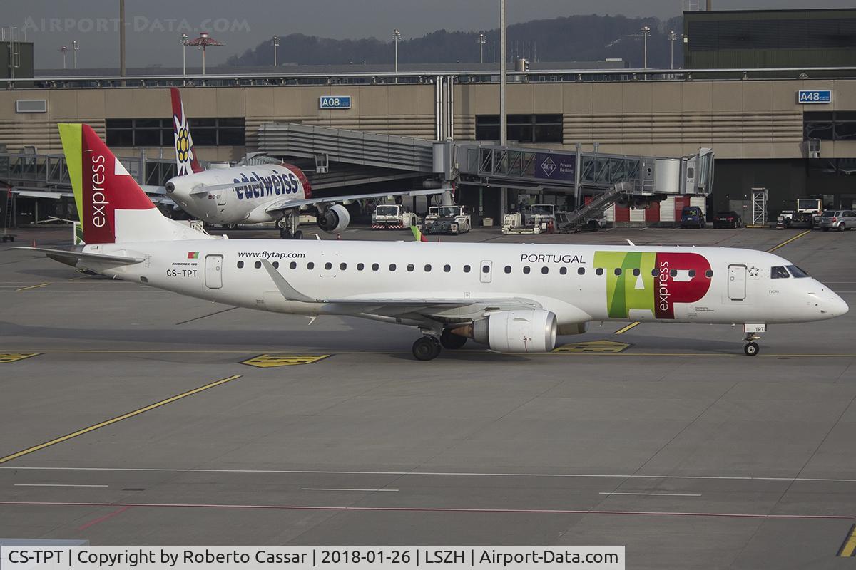 CS-TPT, 2011 Embraer 190LR (ERJ-190-100LR) C/N 19000495, Zurich - Kloten Airport