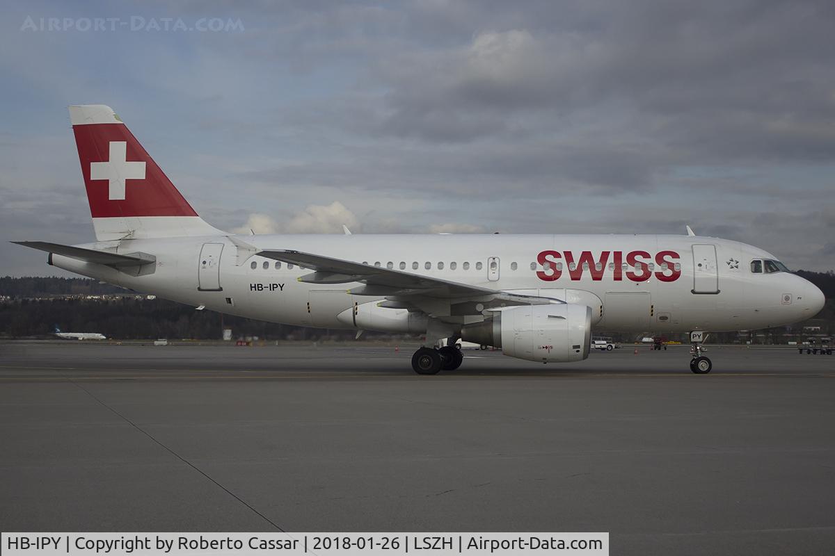 HB-IPY, 1996 Airbus A319-112 C/N 621, Zurich - Kloten Airport