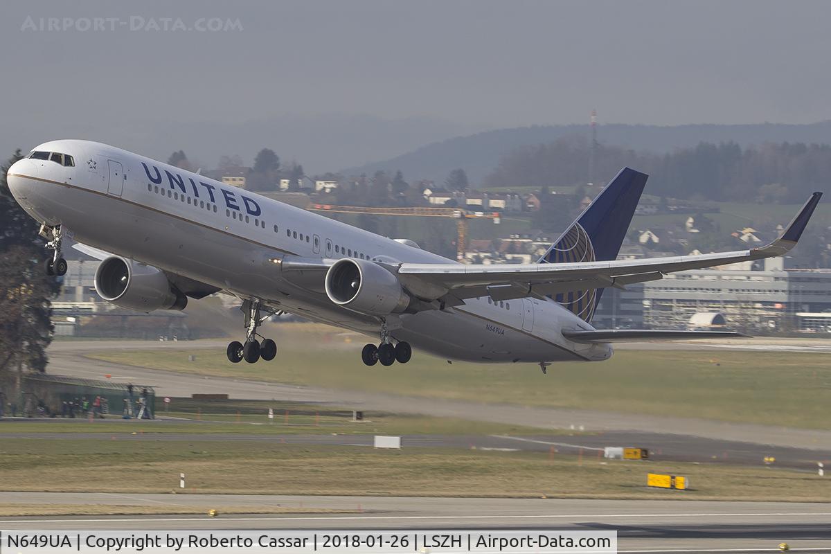 N649UA, 1992 Boeing 767-322 C/N 25286, Zurich - Kloten Airport