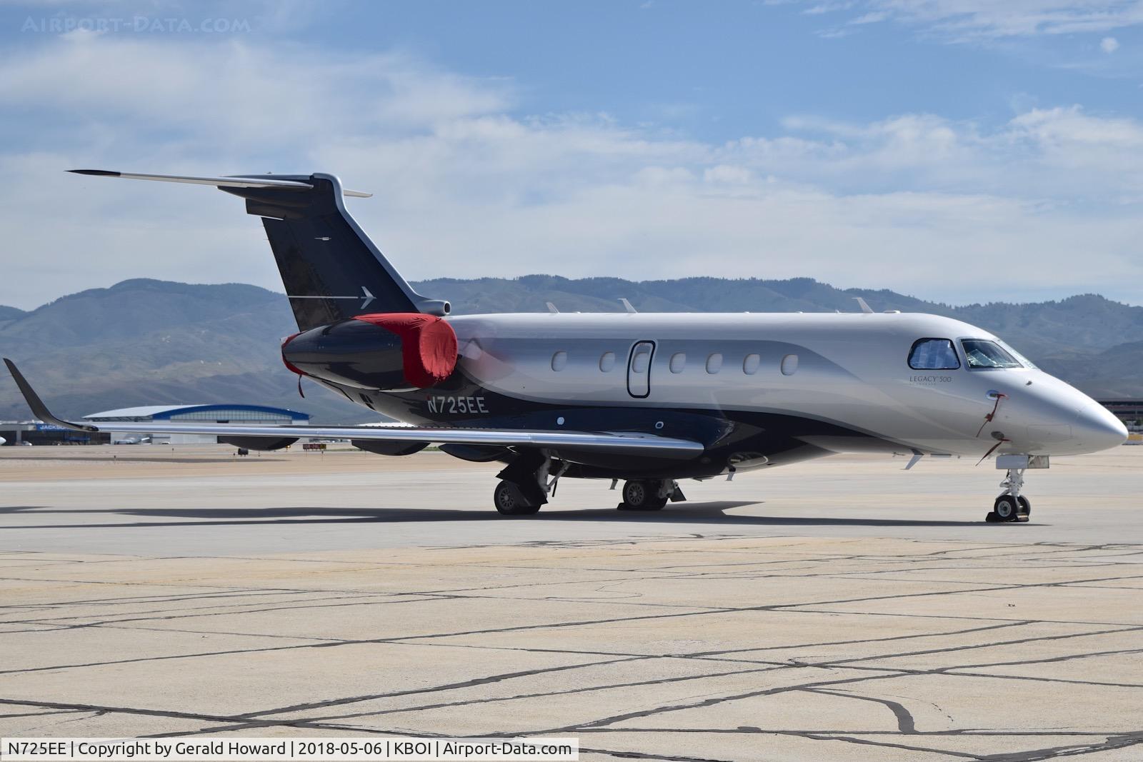 N725EE, 2017 Embraer EMB-550 Legacy 500 C/N 55000021, Parked on south GA ramp.