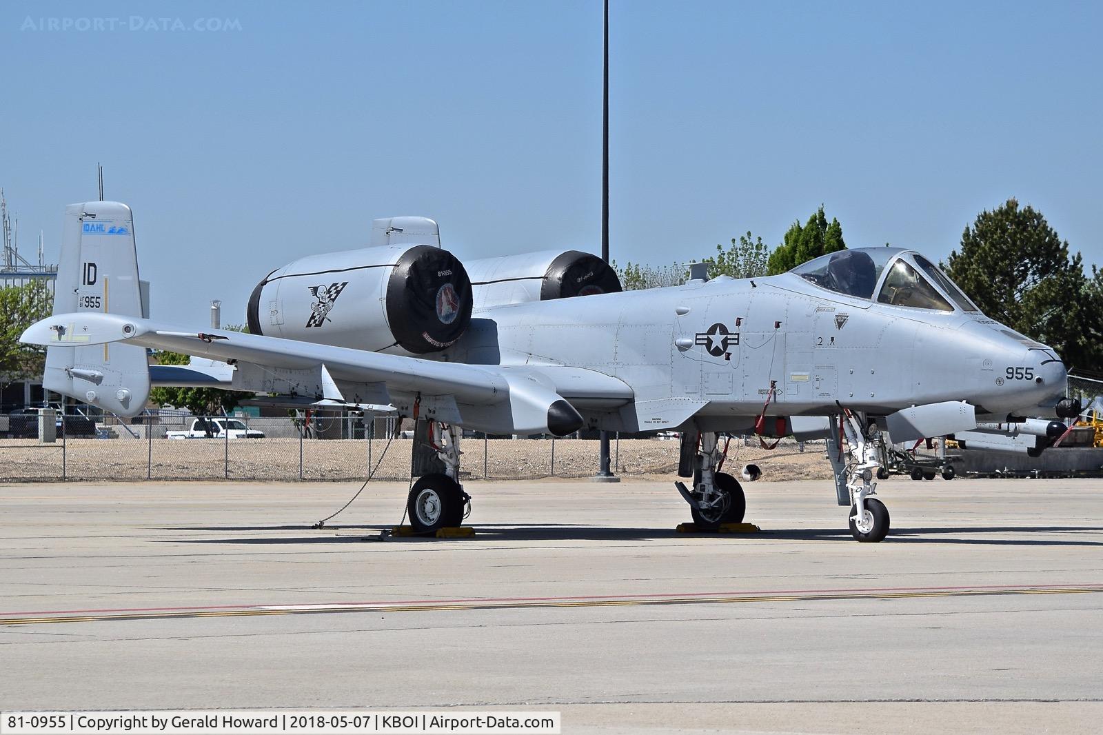 81-0955, 1981 Fairchild Republic A-10C Thunderbolt II C/N A10-0650, 190th Fighter Sq., 124th Fighter Wing, Idaho ANG.