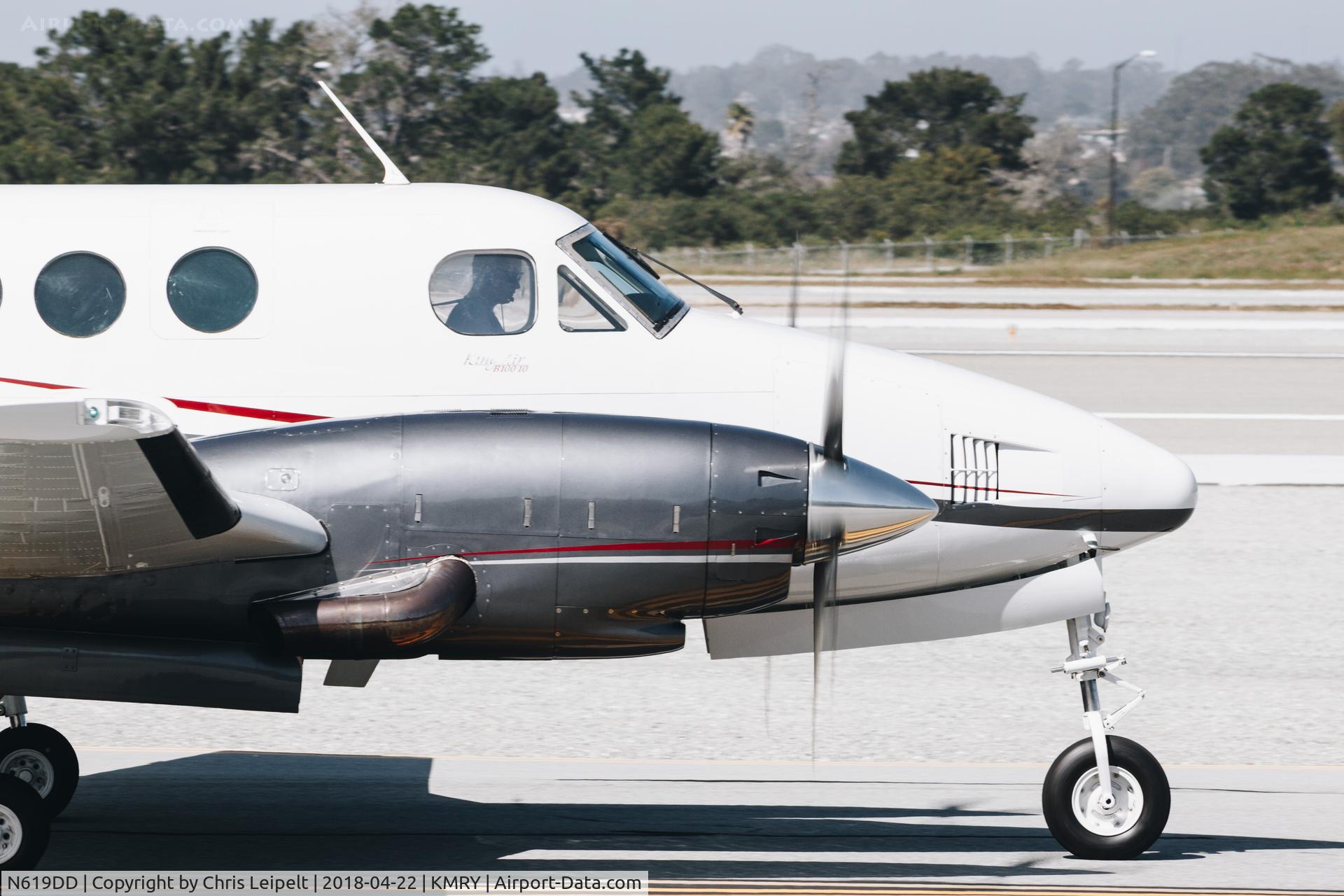 N619DD, 1980 Beechcraft B100 King Air C/N BE-92, Beautiful 1980 Beechcraft B100 King Air taxing out for departure at Monterey Regional Airport.