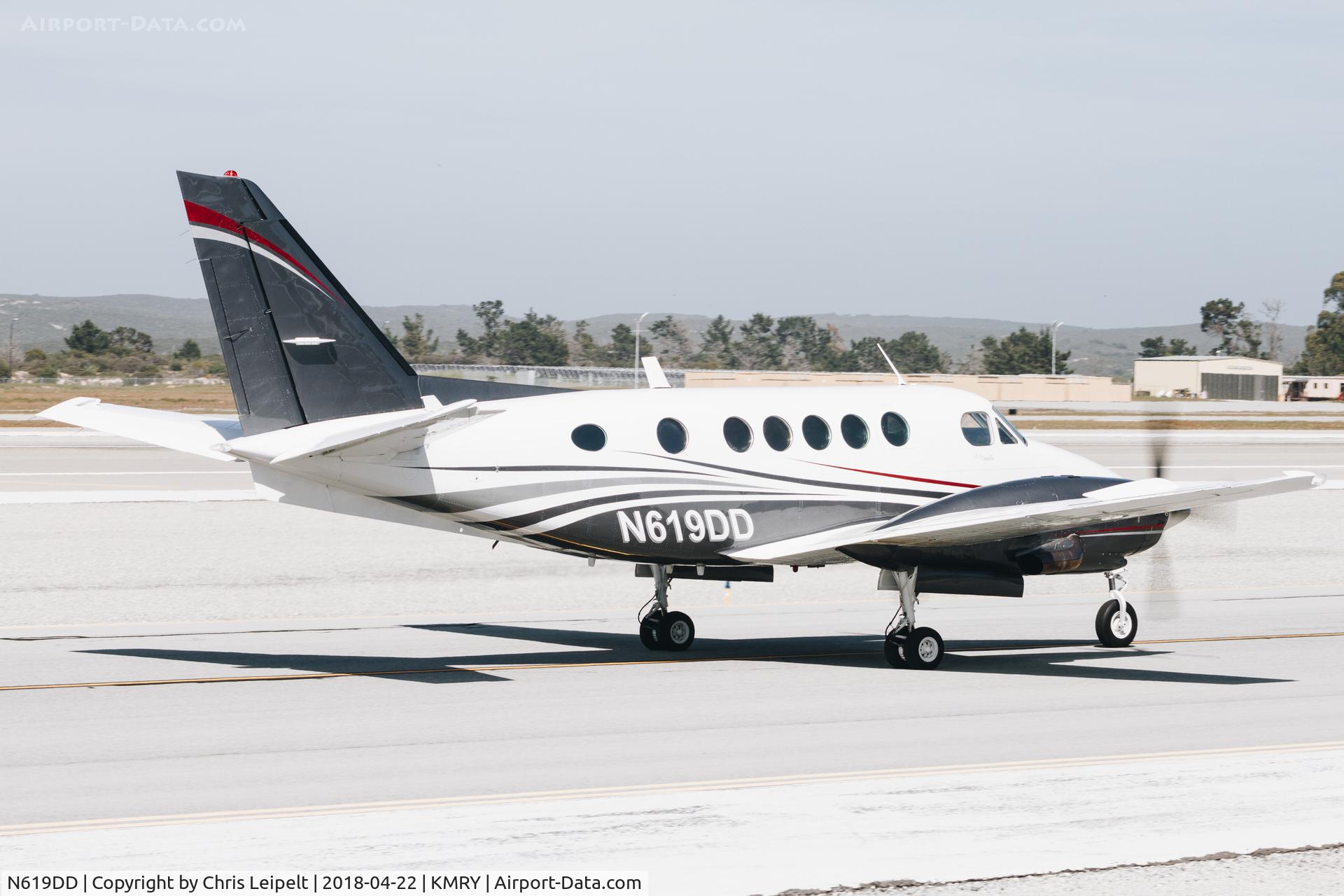 N619DD, 1980 Beechcraft B100 King Air C/N BE-92, Beautiful 1980 Beechcraft B100 King Air taxing out for departure at Monterey Regional Airport.