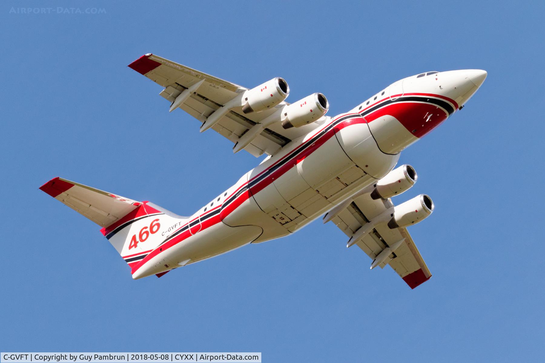 C-GVFT, 1994 British Aerospace Avro 146-RJ85 C/N E.2253, Departing
