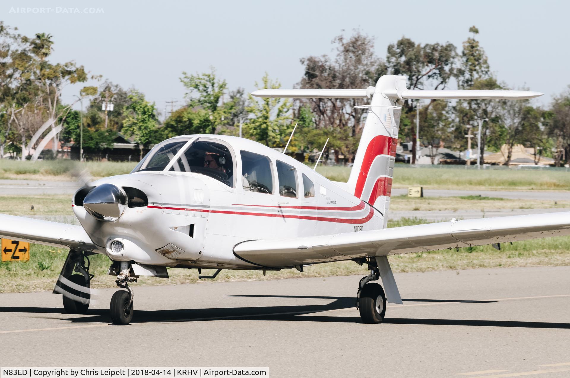 N83ED, 1979 Piper PA-28RT-201T Arrow IV C/N 28R-7931279, Locally-based 1979 Piper PA-28-RT-201T taxing out for departure at Reid Hillview Airport, San Jose, CA.