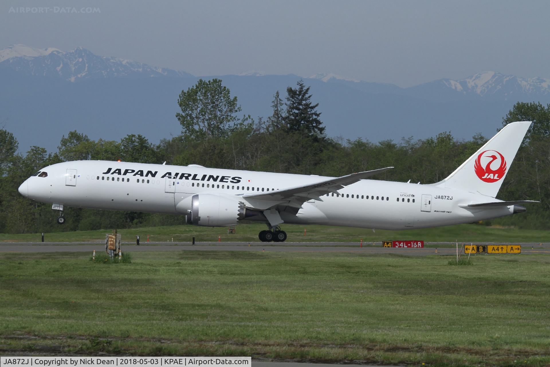 JA872J, 2018 Boeing 787-9 Dreamliner C/N 35428, PAE/KPAE