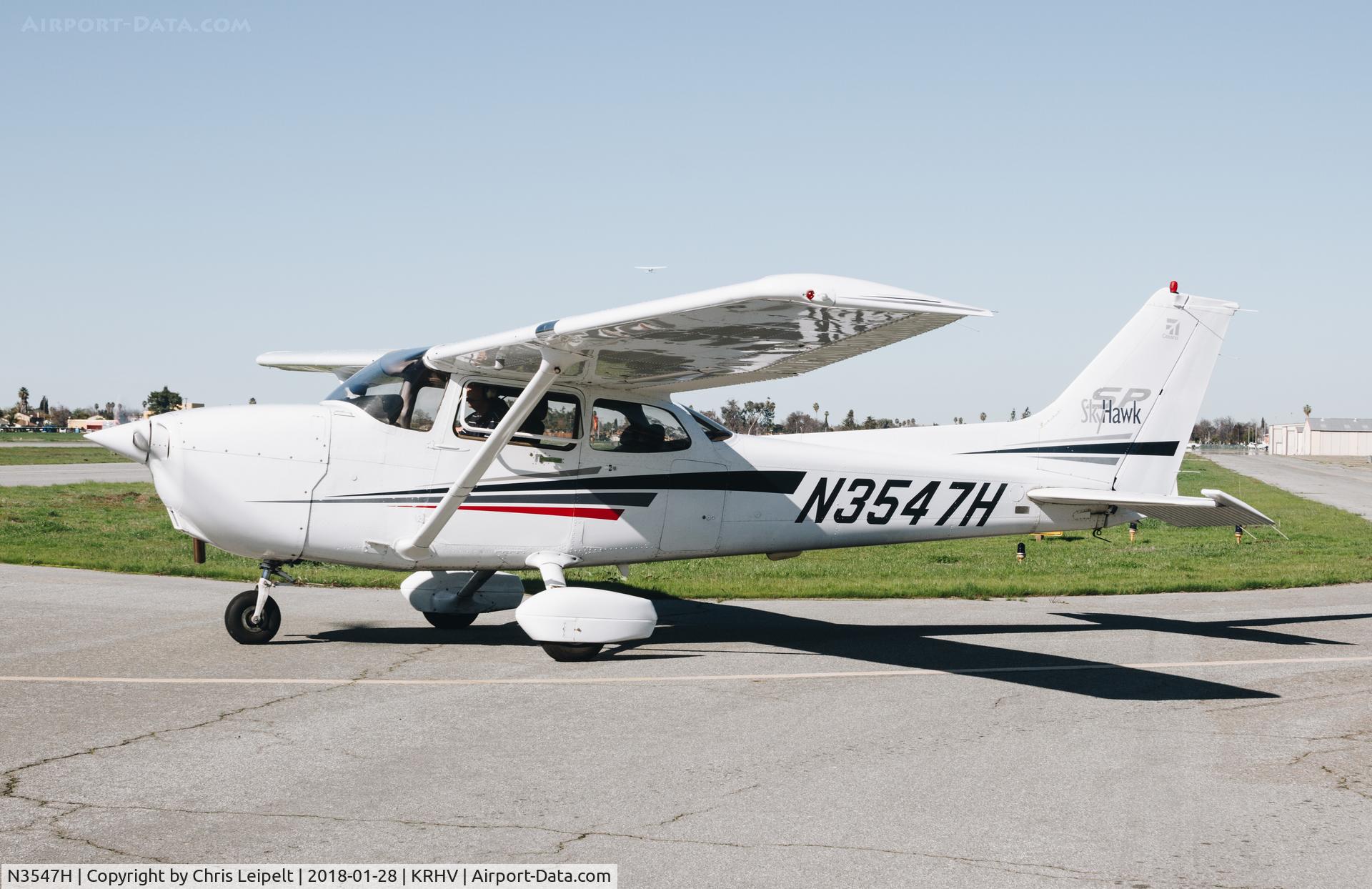 N3547H, Cessna 172S C/N 172S8886, LLocally-based Cessna 172S taxing to the run up for departure at Reid Hillview Airport, San Jose, CA.