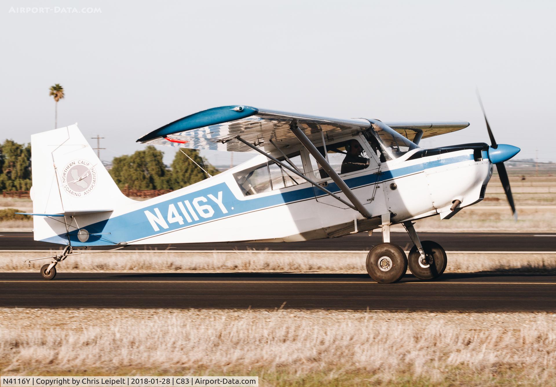N4116Y, 1976 Bellanca 8GCBC C/N 232-76, Locally-based 1976 Bellanca 8GCBC taxing to pick launch the gliders at Byron Airport, CA.