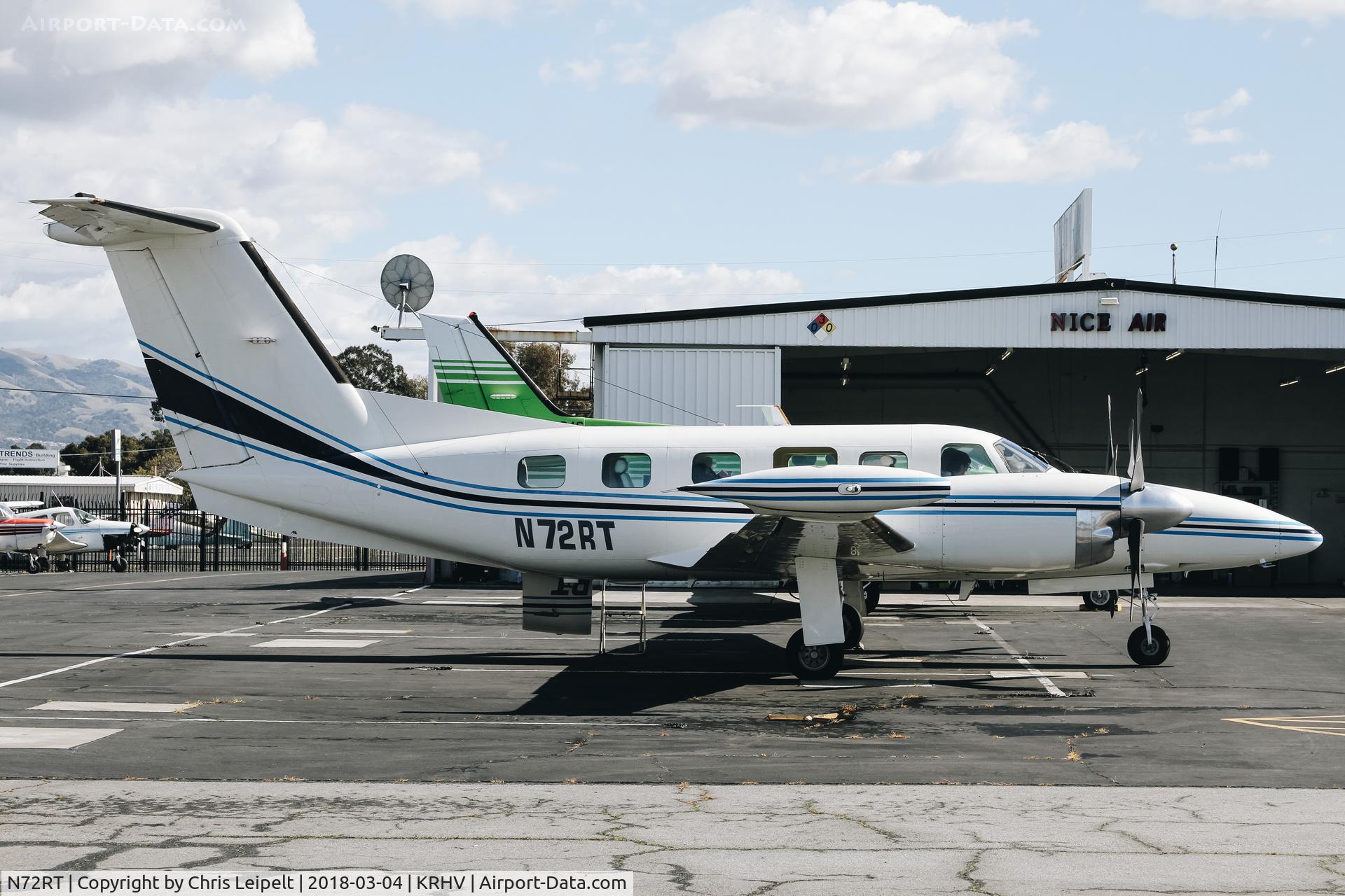 N72RT, 1985 Piper PA-42-1000 Cheyenne 400LS C/N 42-5527026, 1985 Piper Cheyenne 400LS parked on the ramp at Reid Hillview Airport, San Jose, CA. One of the last photos I got of this plane, a few days after this shot it departed RHV for the first time since 2015 and has since been sold.