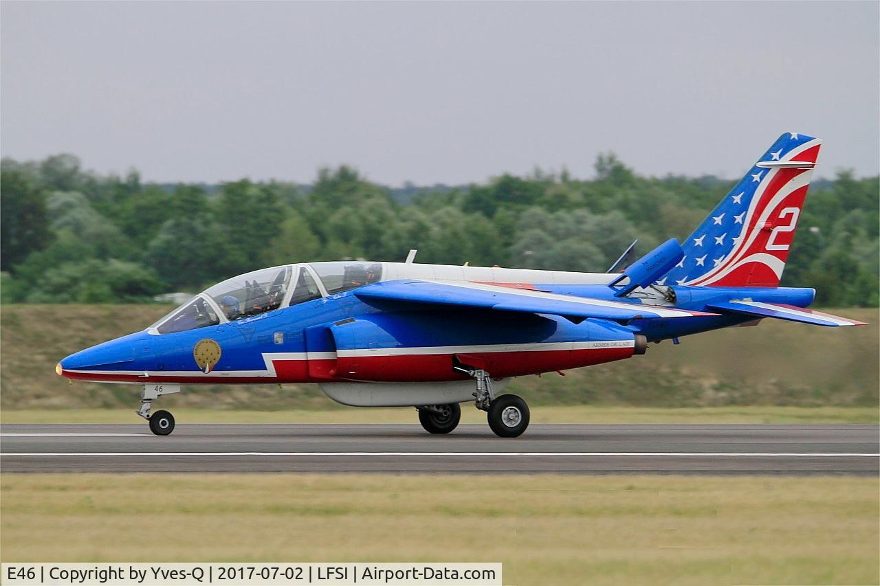 E46, Dassault-Dornier Alpha Jet E C/N E46, Dassault-Dornier Alpha Jet E (F-UHRF), Landing rwy 29, St Dizier-Robinson Air Base 113 (LFSI) Open day 2017