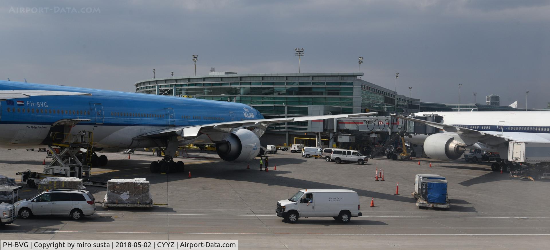 PH-BVG, 2012 Boeing 777-306/ER C/N 38867, KLM Boeing 777-306ER docked at Toronto Perason International Airport, Canada