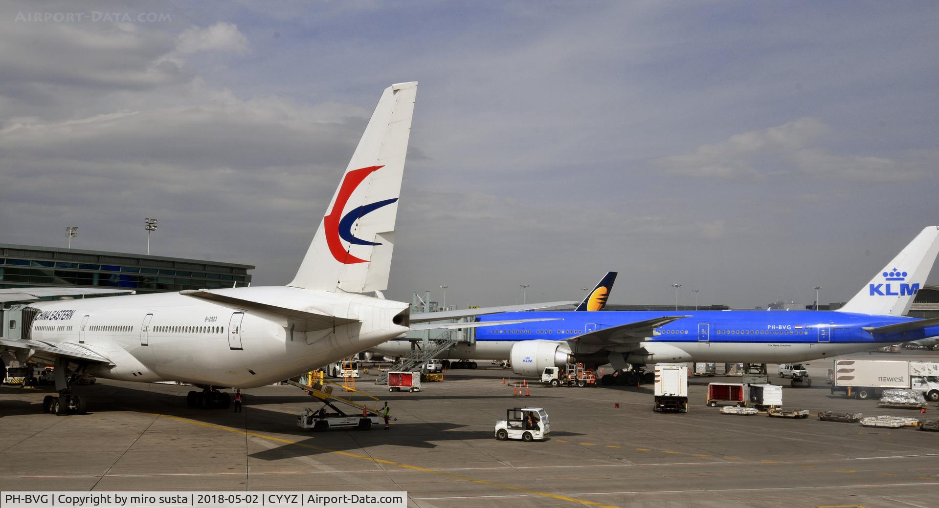 PH-BVG, 2012 Boeing 777-306/ER C/N 38867, KLM Boeing 777-306ER docked at Toronto Perason International Airport, Canada