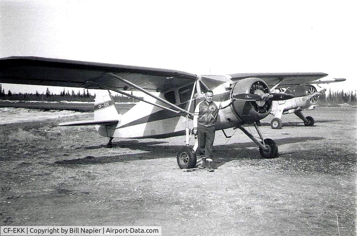 CF-EKK, 1946 Fairchild 24W-46 C/N W46324, Picture taken around 1963 in Hay River NorthWest Territories, Canada.  Owner William (Bill) Napier