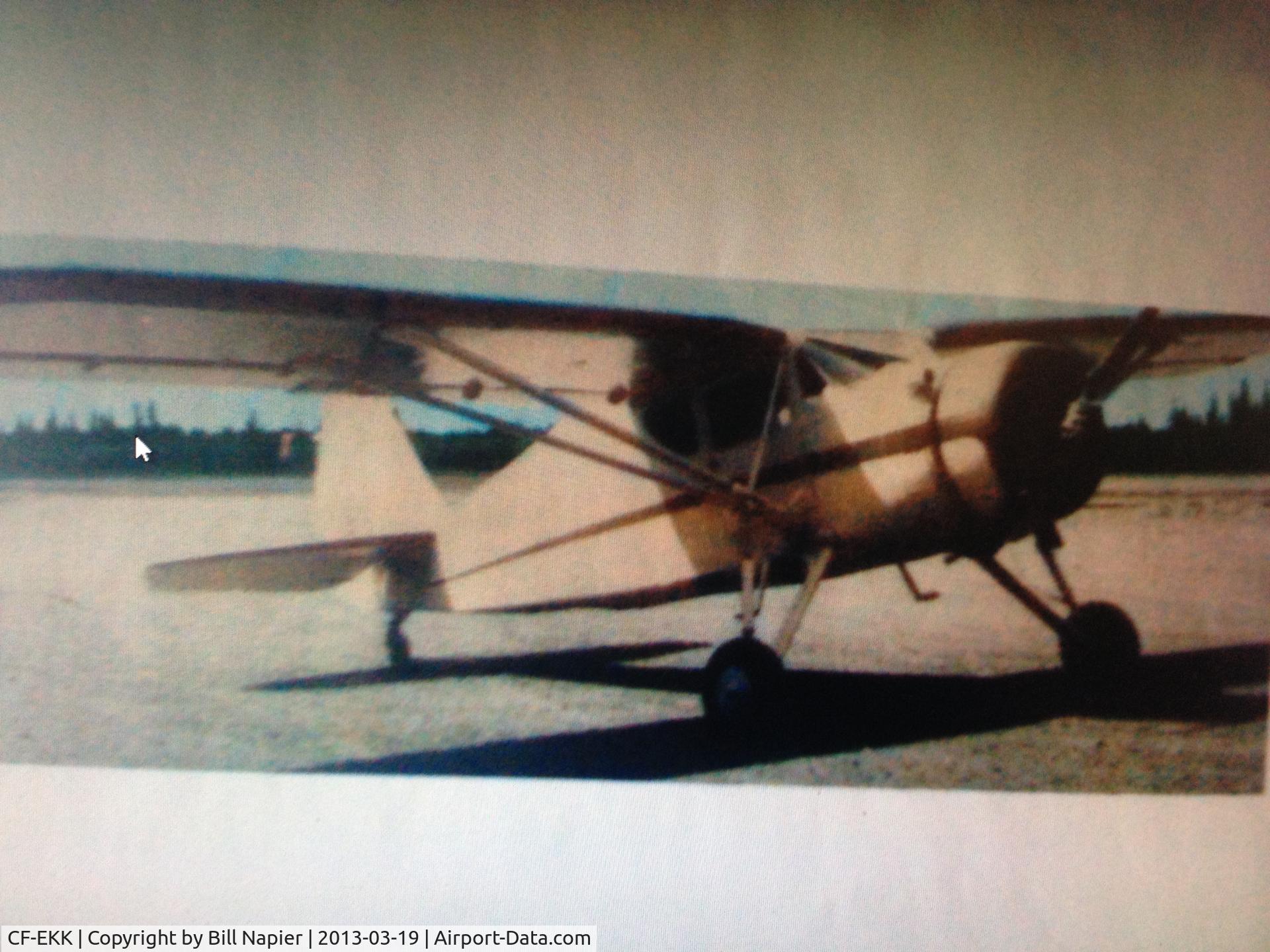 CF-EKK, 1946 Fairchild 24W-46 C/N W46324, Picture taken around 1963 in Hay River NorthWest Territories Canada.  Owner William (Bill) Napier