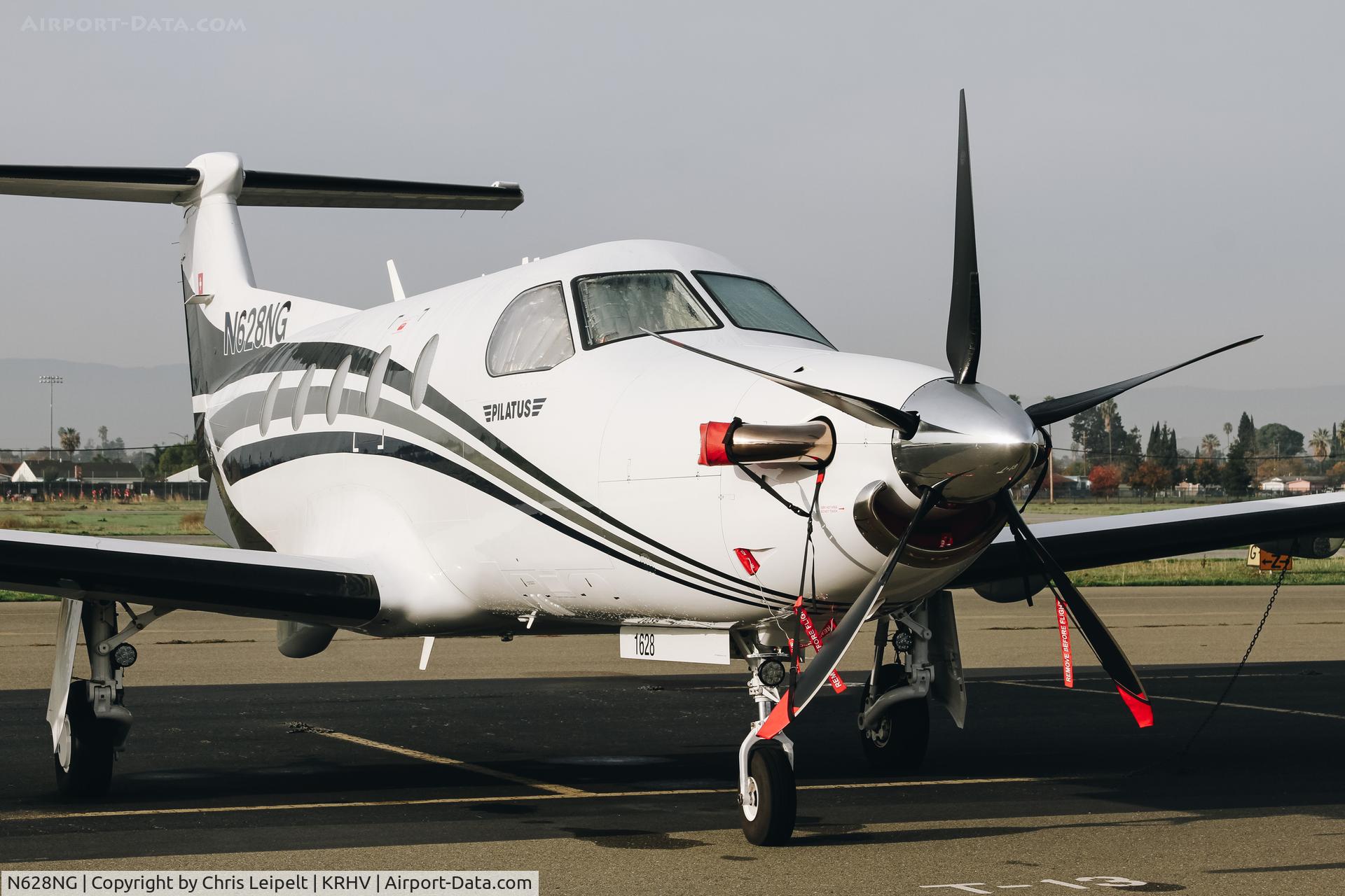 N628NG, 2016 Pilatus PC-12/47E C/N 1628, 2016 Pilatus PC-12 visiting at Reid Hillview Airport, San Jose, CA.