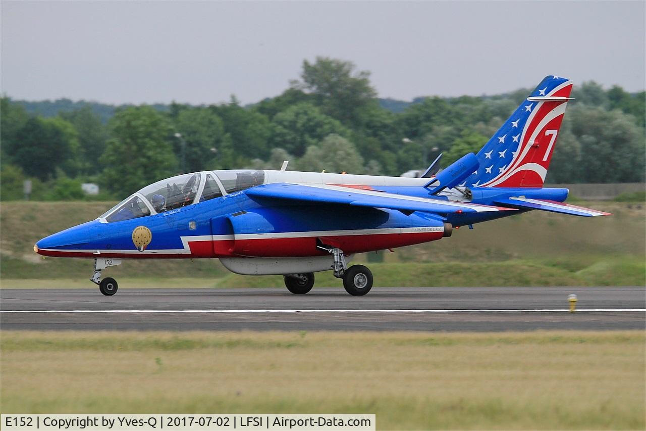 E152, Dassault-Dornier Alpha Jet E C/N E152, Dassault-Dornier Alpha Jet E (F-UHRT), Landing rwy 29, St Dizier-Robinson Air Base 113 (LFSI) Open day 2017