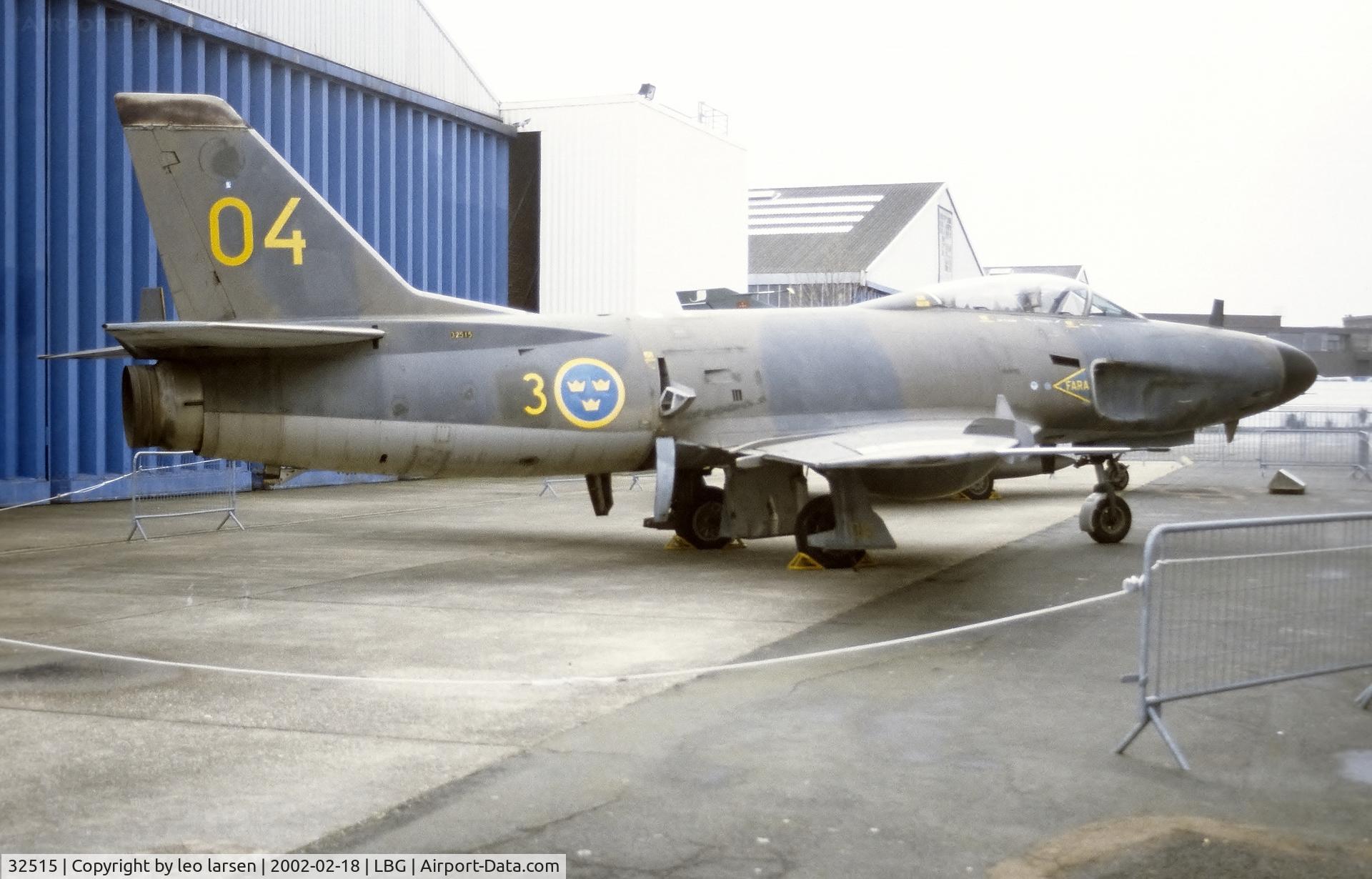 32515, Saab J-32E Lansen C/N 32-515, Musee de l Air Paris LBG 18.2.2002