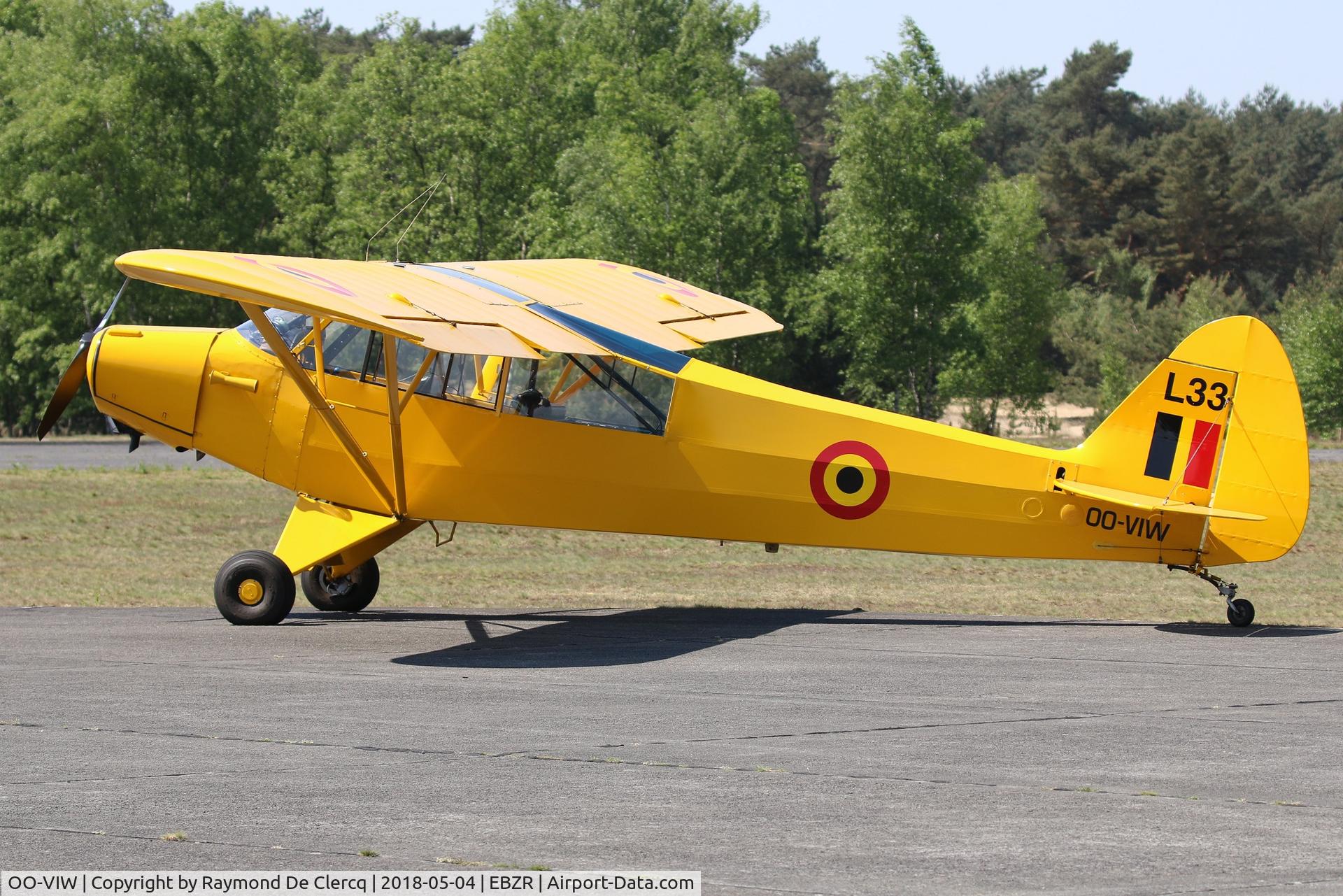 OO-VIW, Piper L-18C Super Cub (PA-18-95) C/N 18-1544, At Zoersel.