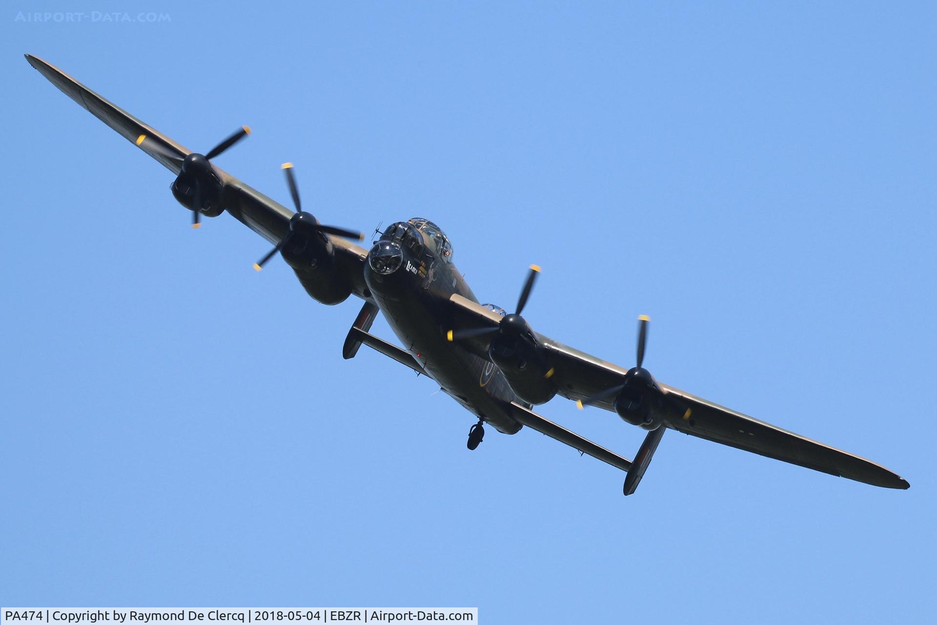 PA474, 1945 Avro 683 Lancaster B1 C/N VACH0052/D2973, Memorial flight at Zoersel.